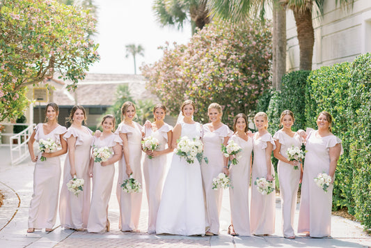 Clare's Platinum Pink Bridesmaids