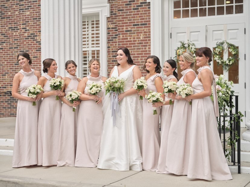 Caroline's Platinum Pink Bridal Party