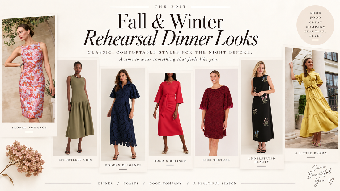 Fall/Winter Rehearsal Dinner Looks