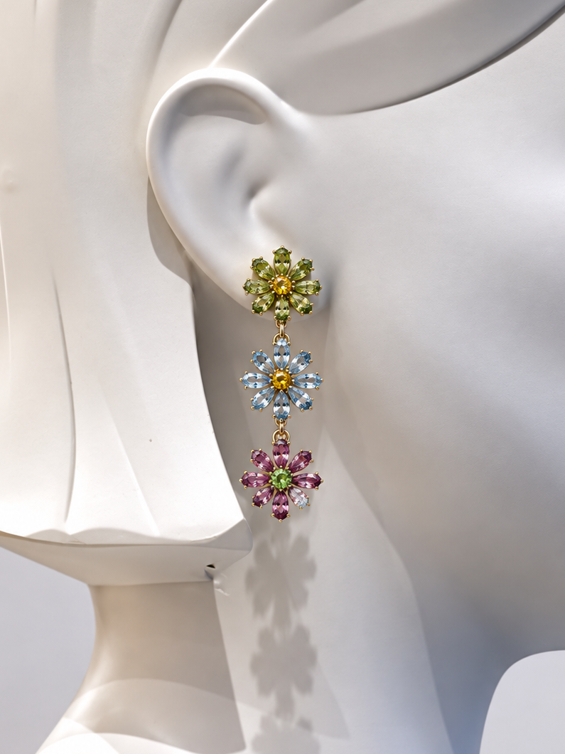 Flower Drop Earrings