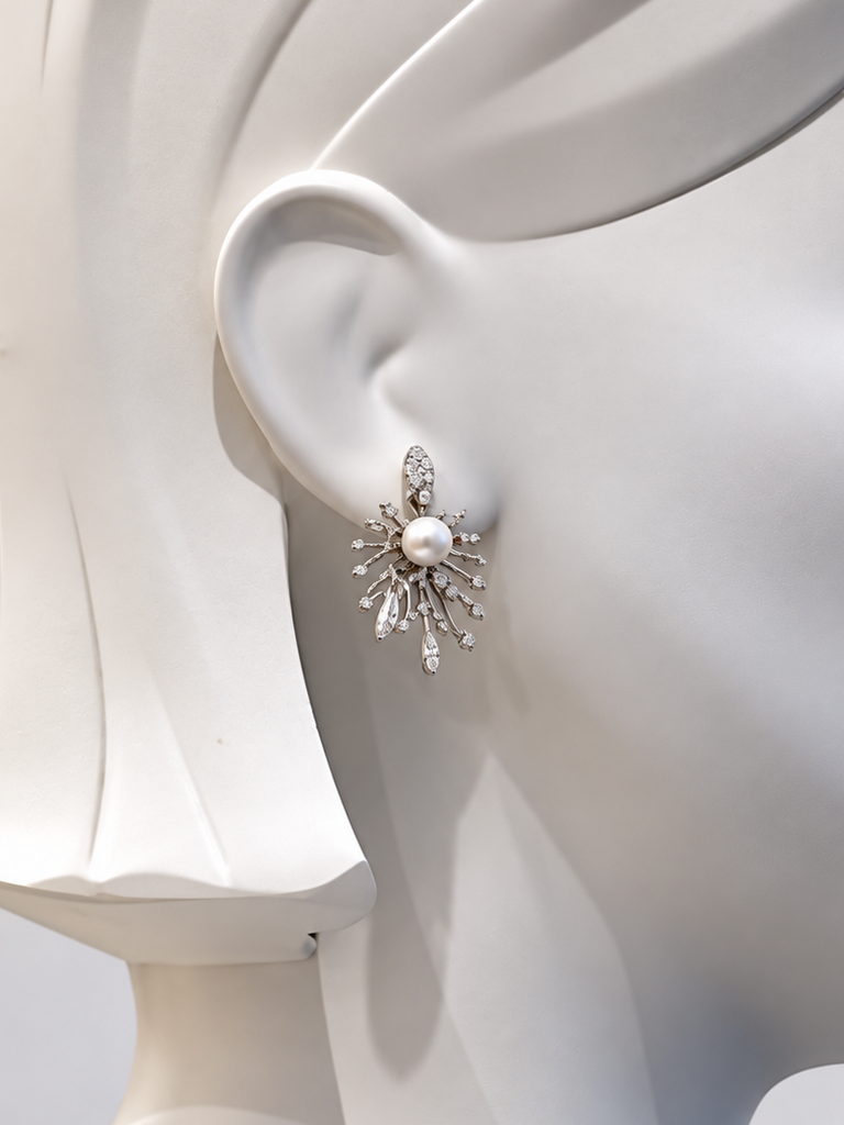 Rhinestone Starburst Earrings