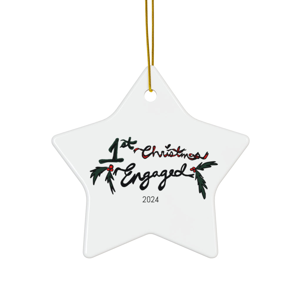 First Christmas Engaged Ornament