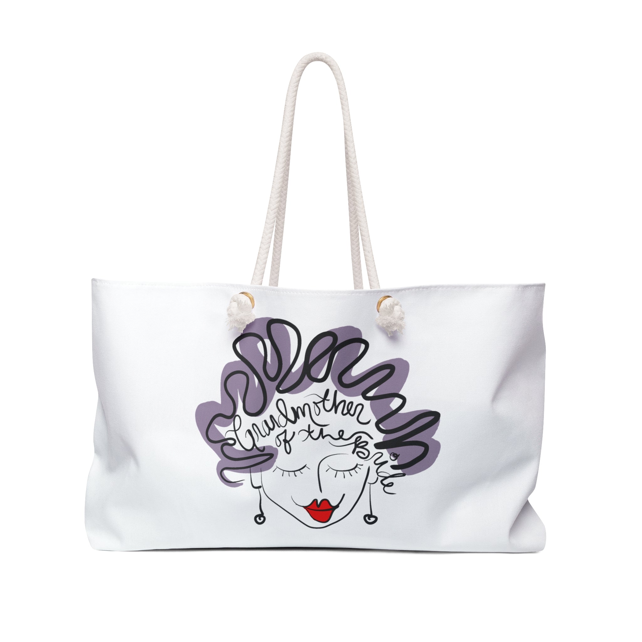 Grandmother of the Bride Hair Weekender Bag