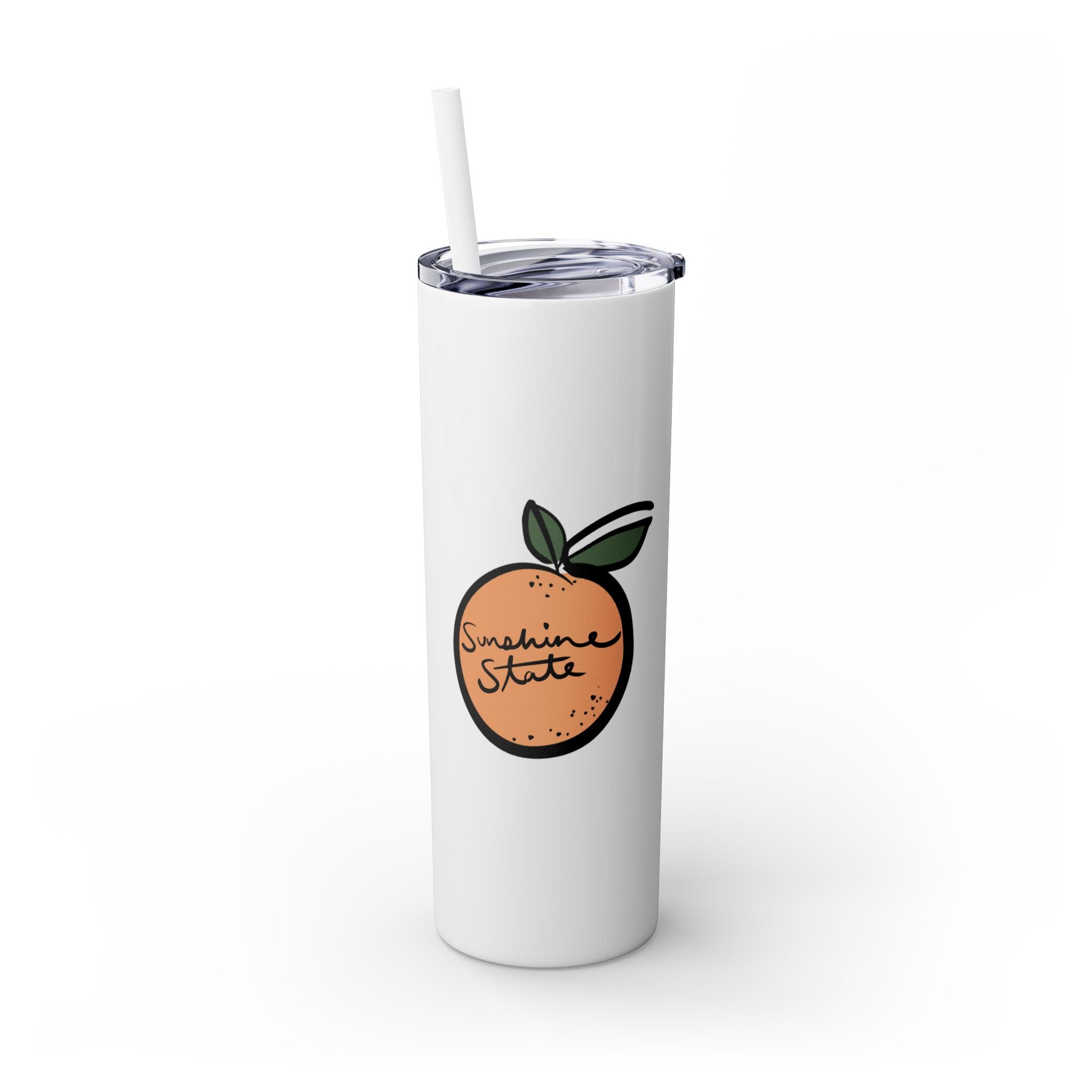 Sunshine State Skinny Tumbler with Straw, 20oz II