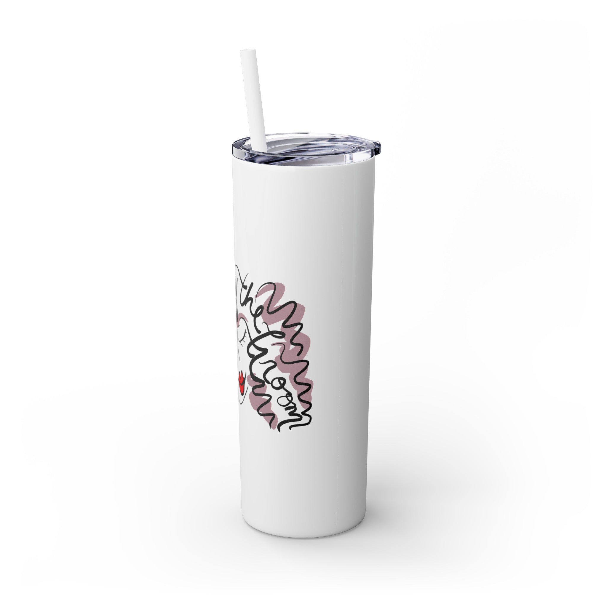 Mother of the Groom Skinny Tumbler with Straw