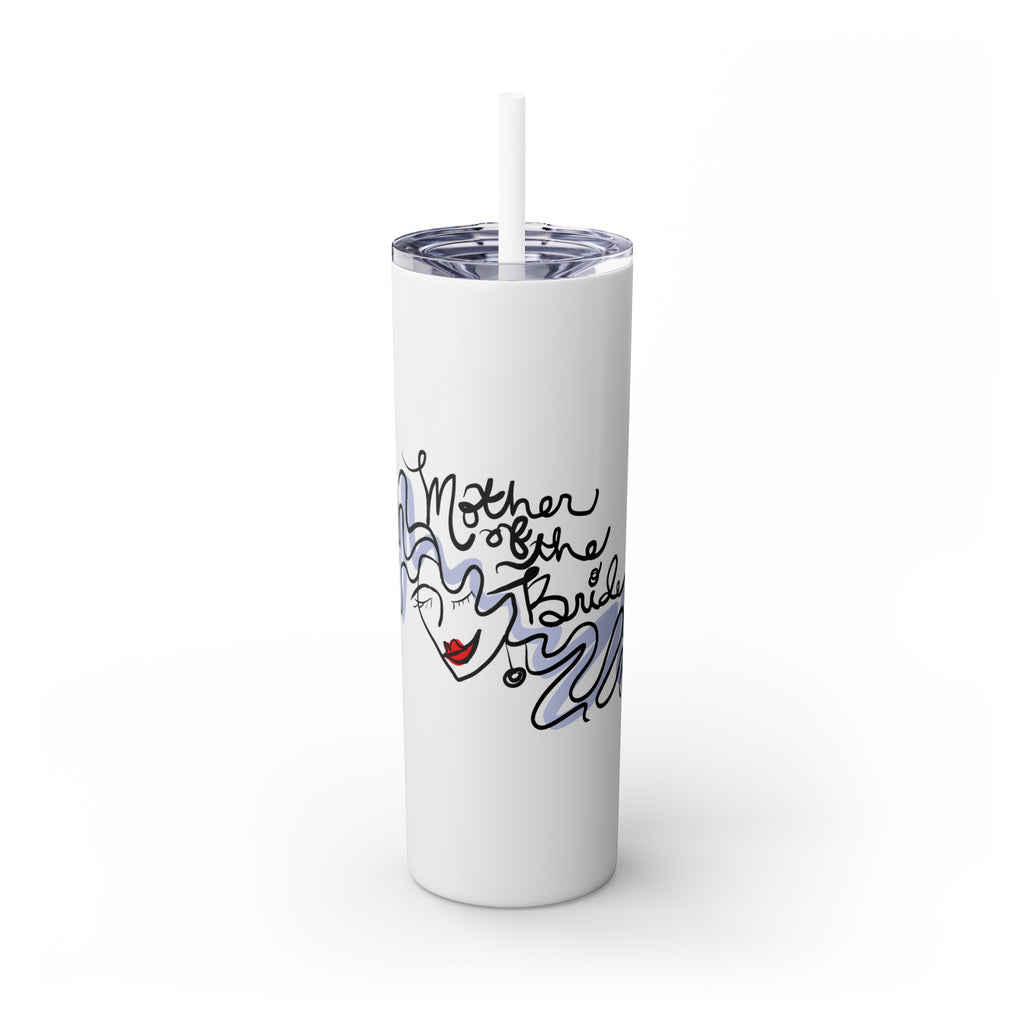 Mother of the Bride Skinny Tumbler with Straw
