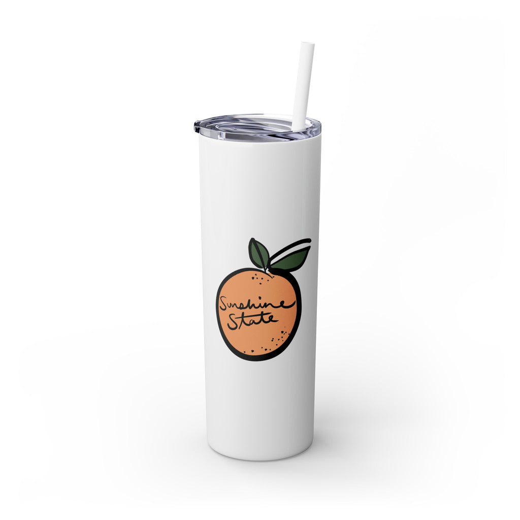 Sunshine State Skinny Tumbler with Straw, 20oz II