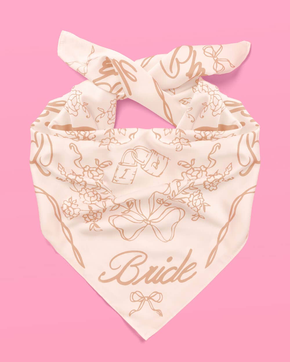 Tan Bride Head Scarf