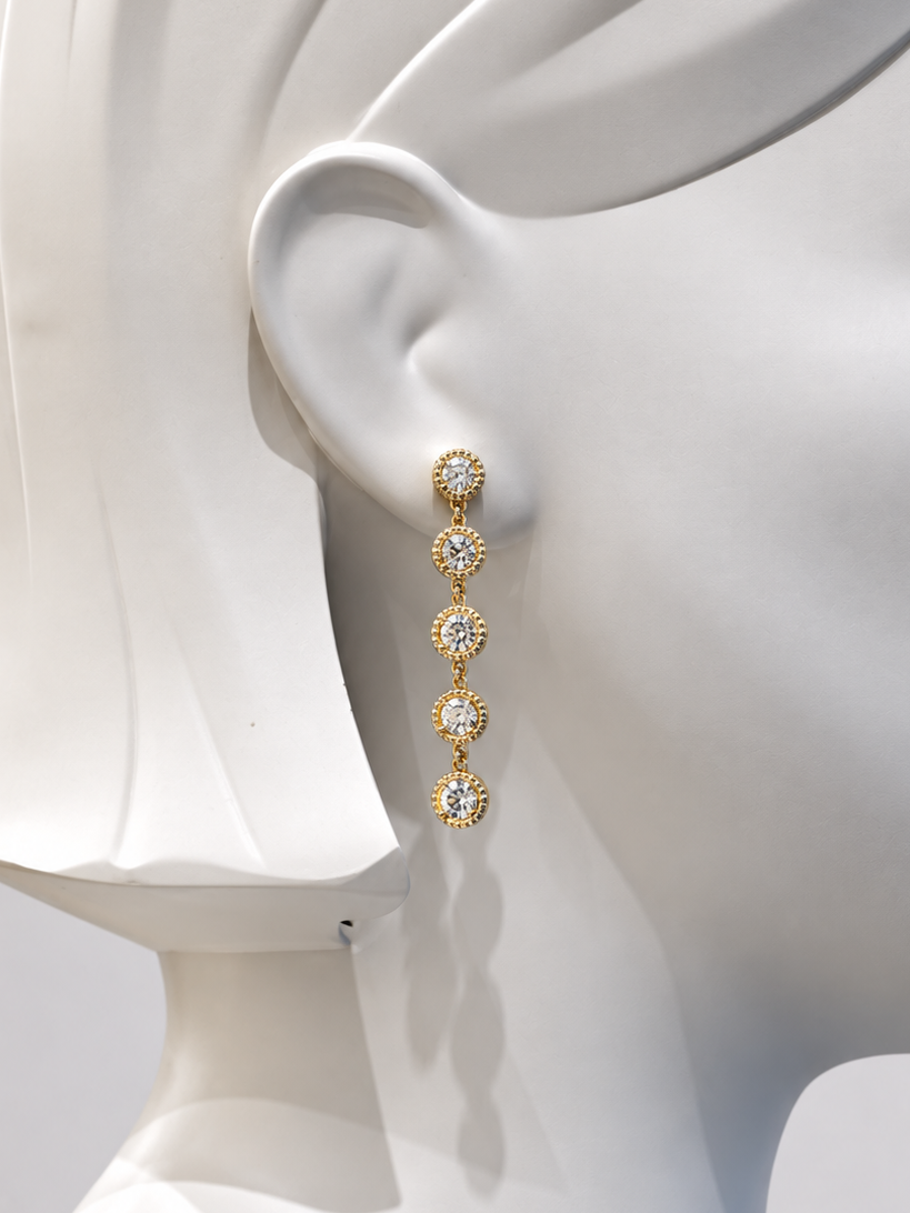 Rhinestone Drop Earrings