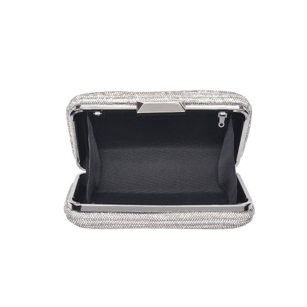 Silver Rhinestone Clutch