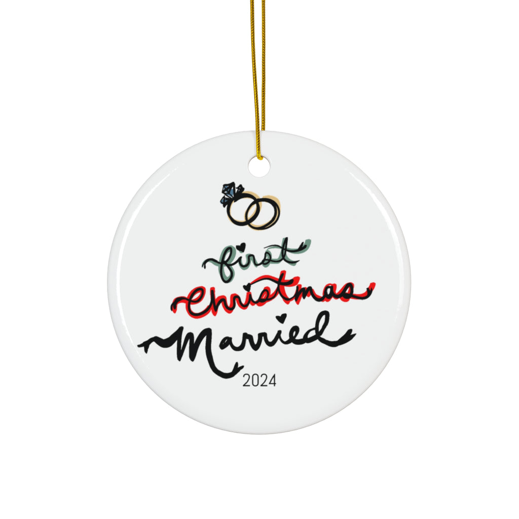 First Christmas Married Ornament