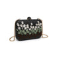 Black Floral Evening Clutch