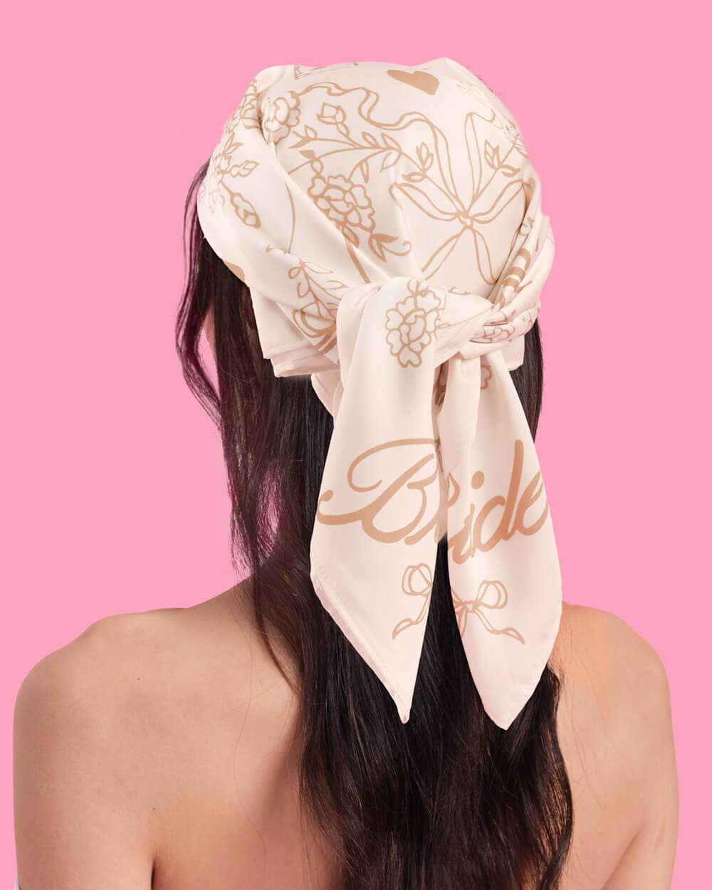 Tan Bride Head Scarf