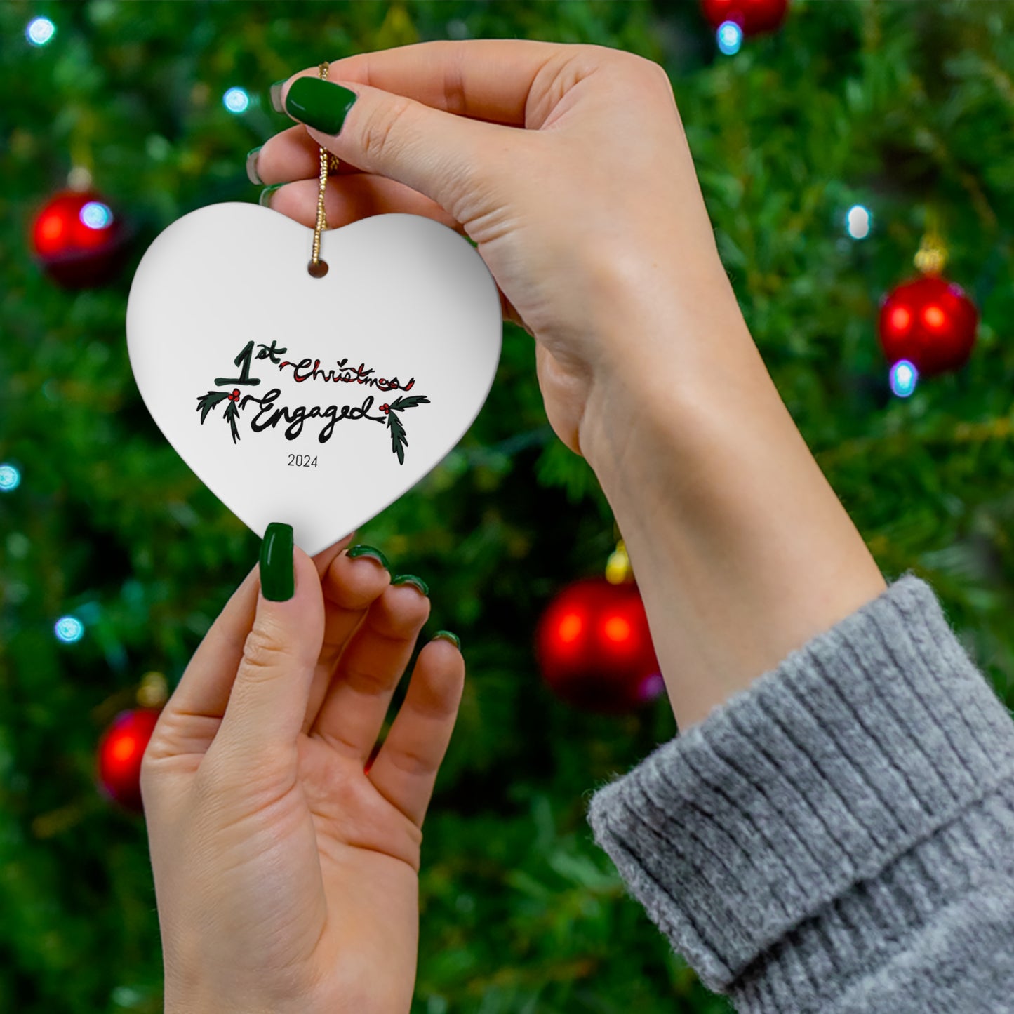 First Christmas Engaged Ornament