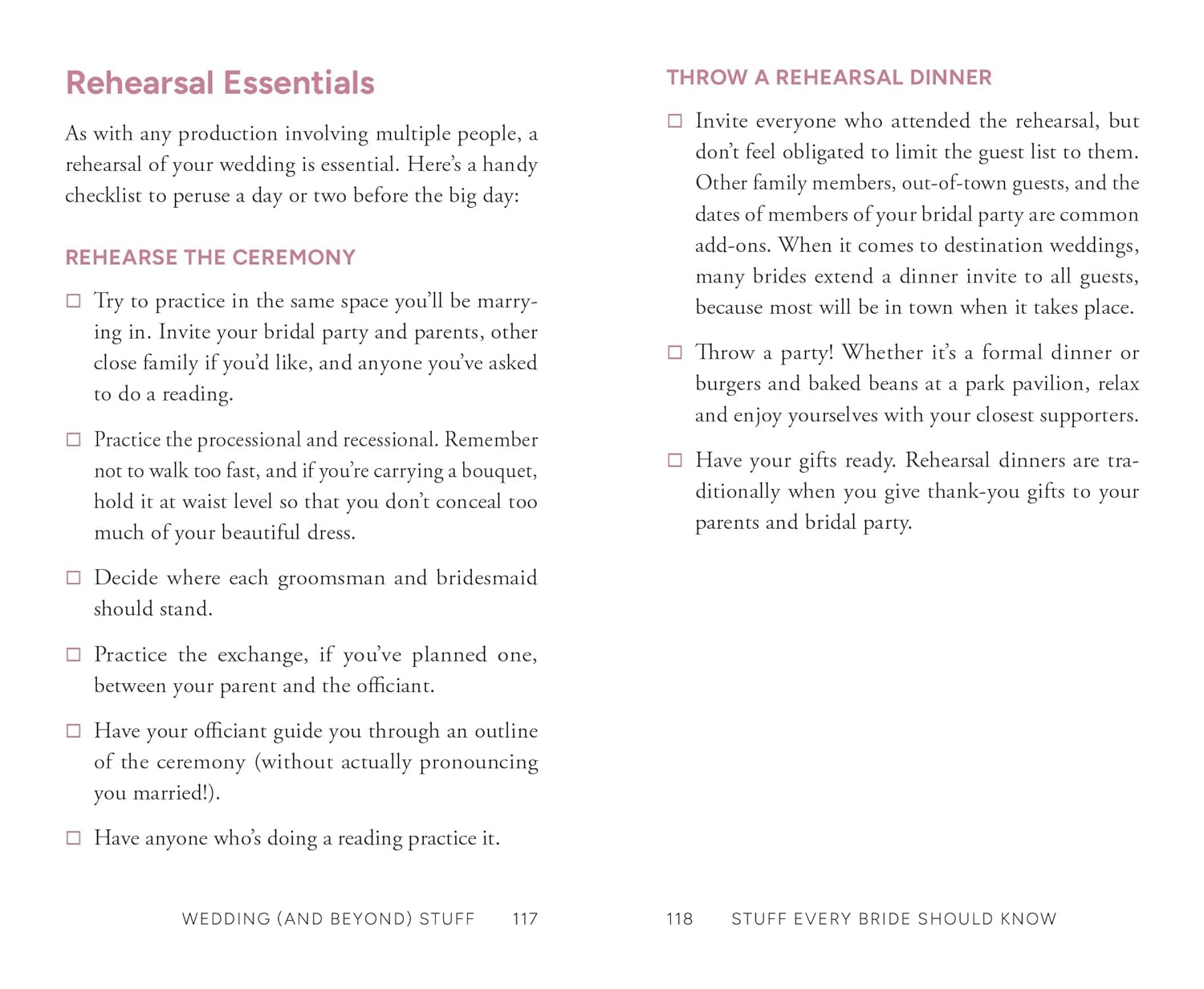 Stuff Every Bride Should Know Book