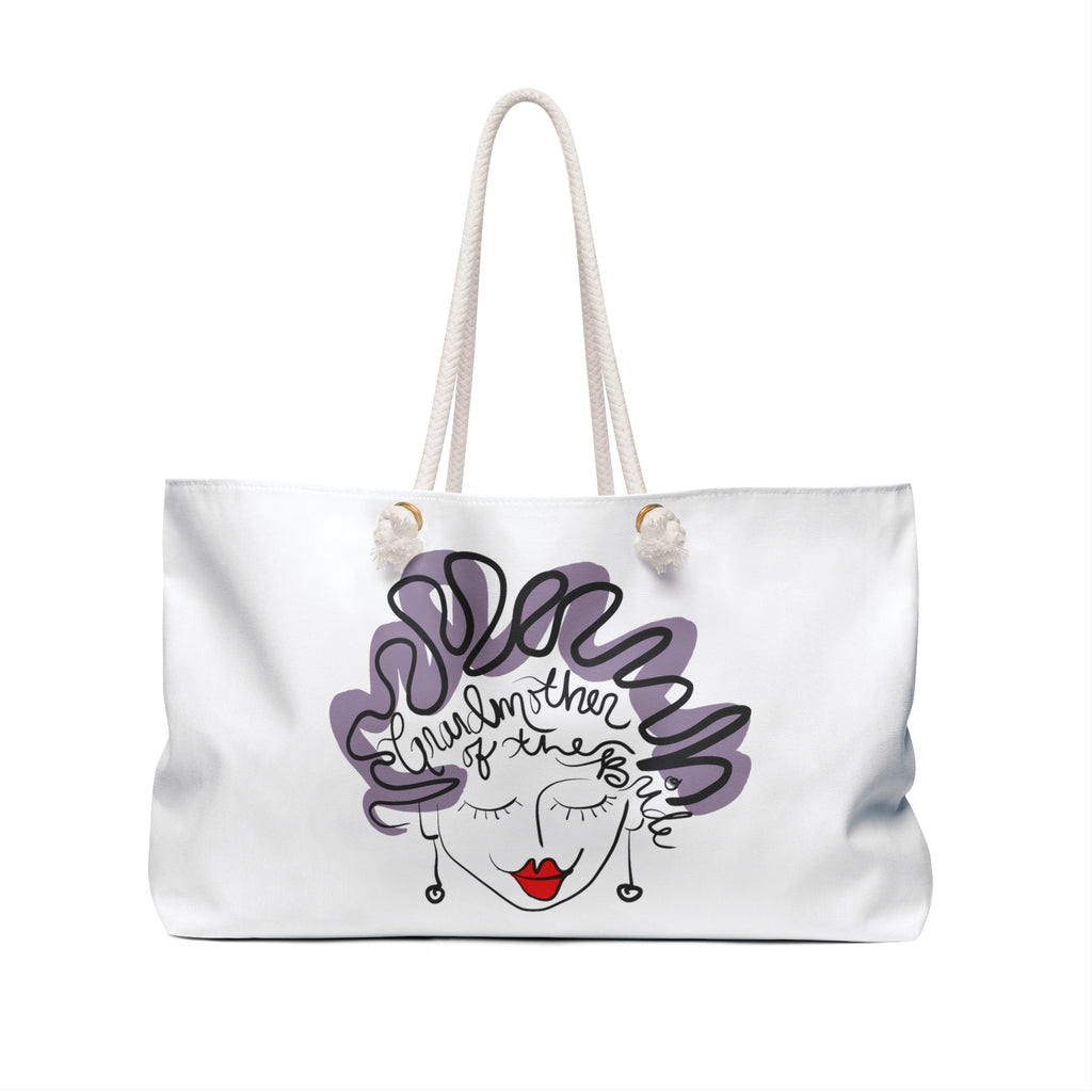 Grandmother of the Bride Hair Weekender Bag