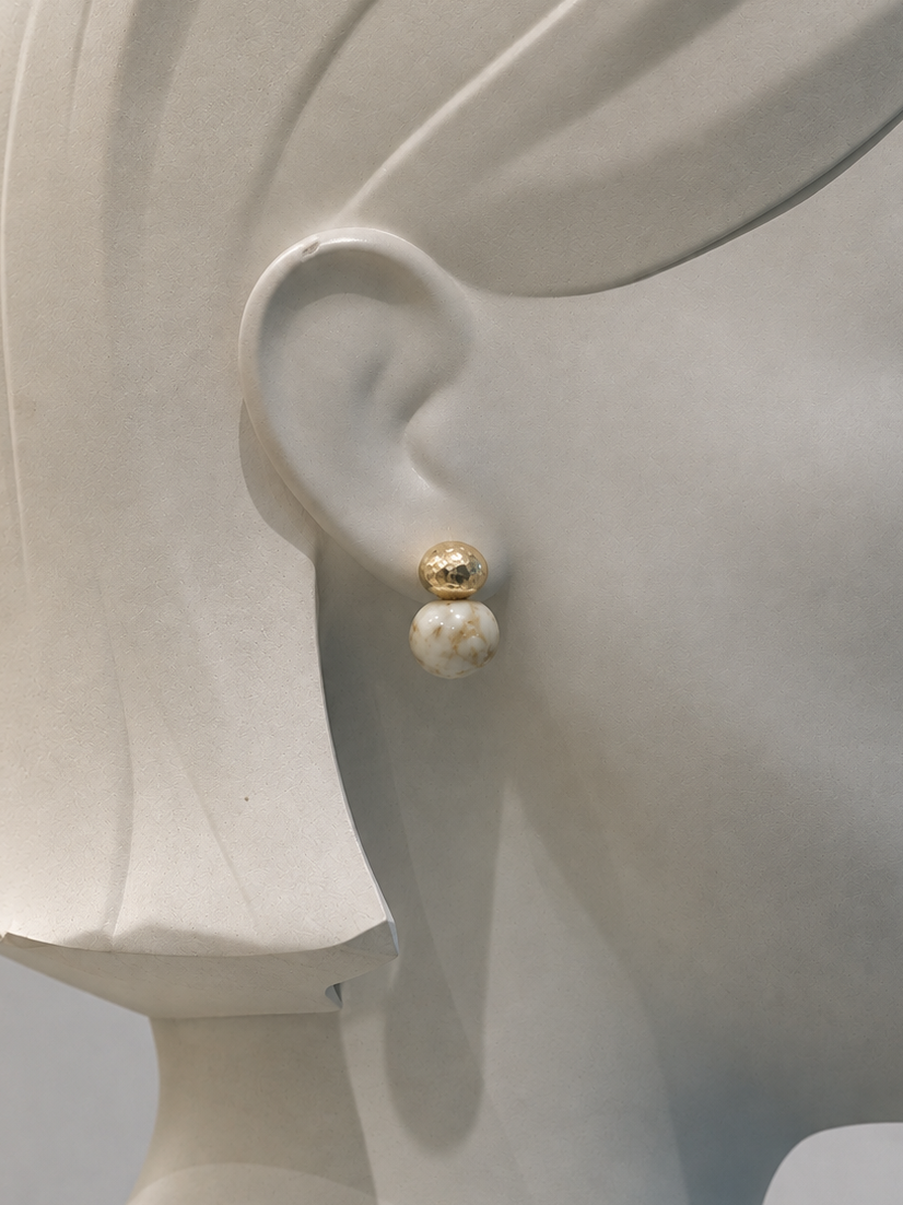 Stone Gold Earrings