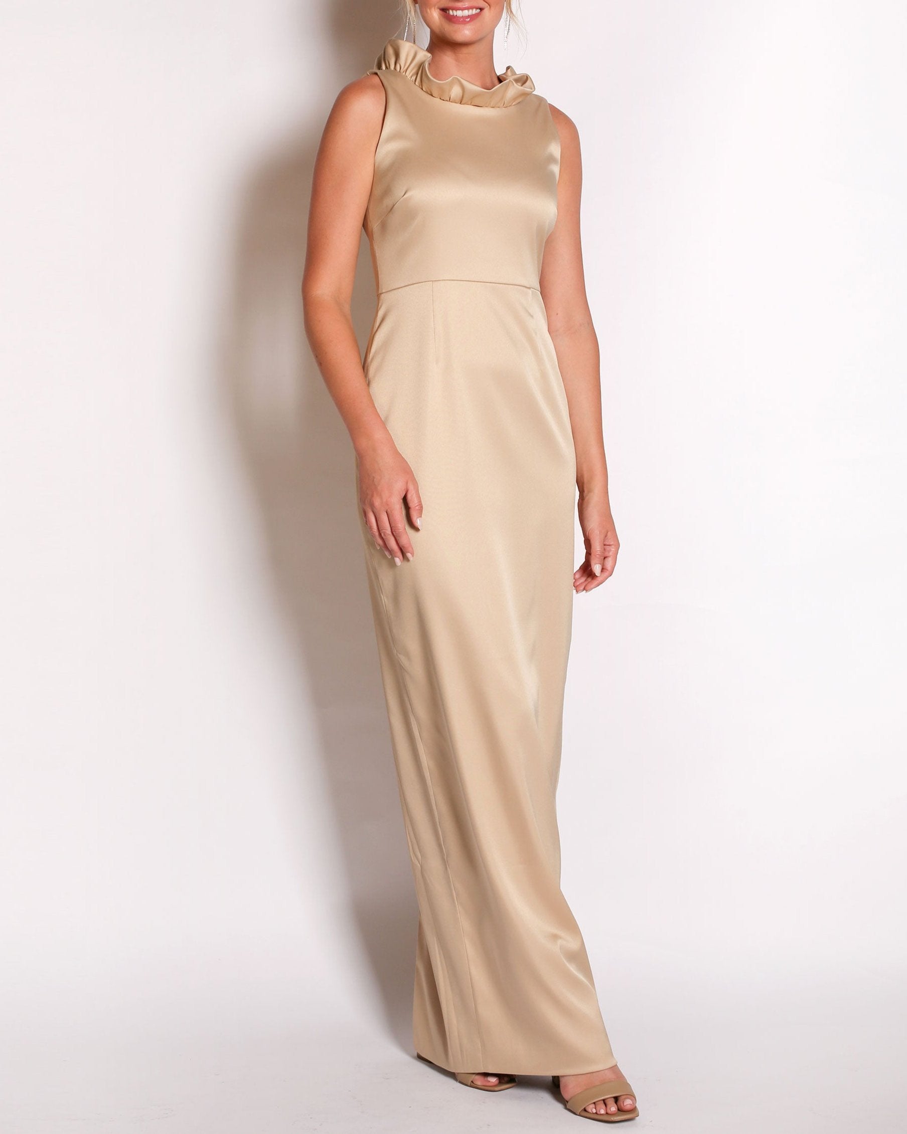 The Alexandria Gown in Peau De Soie