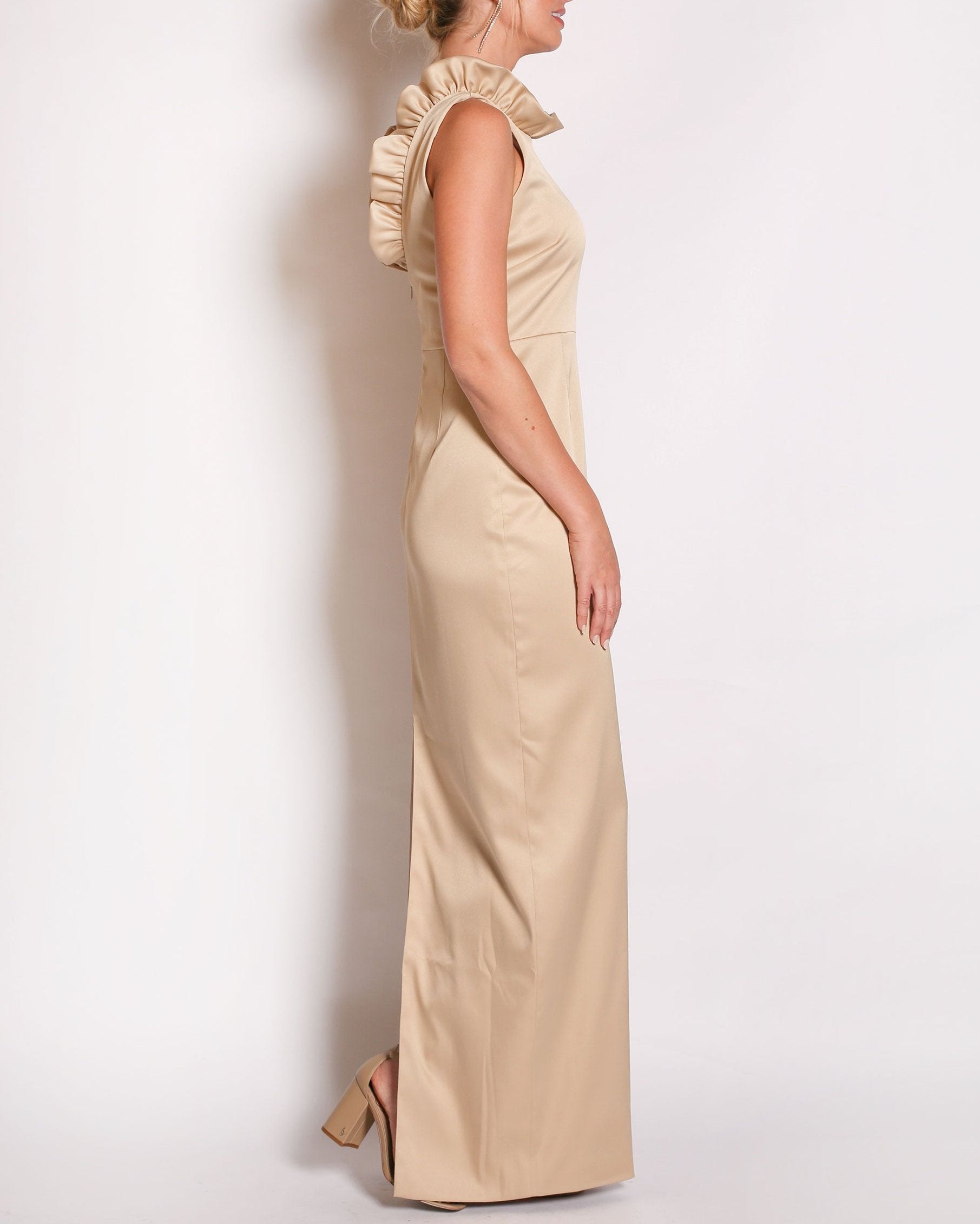 The Alexandria Gown in Peau De Soie
