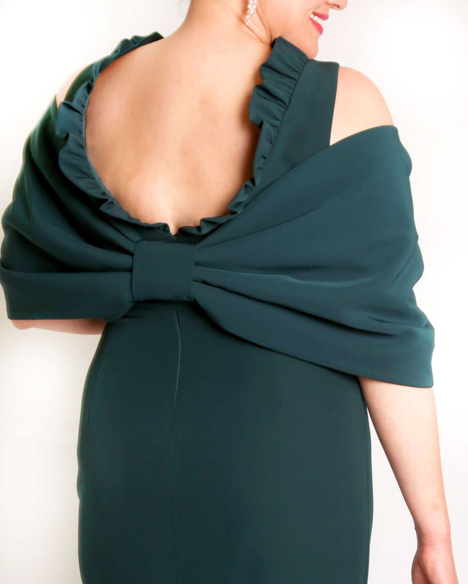 Bow Wrap in Crepe