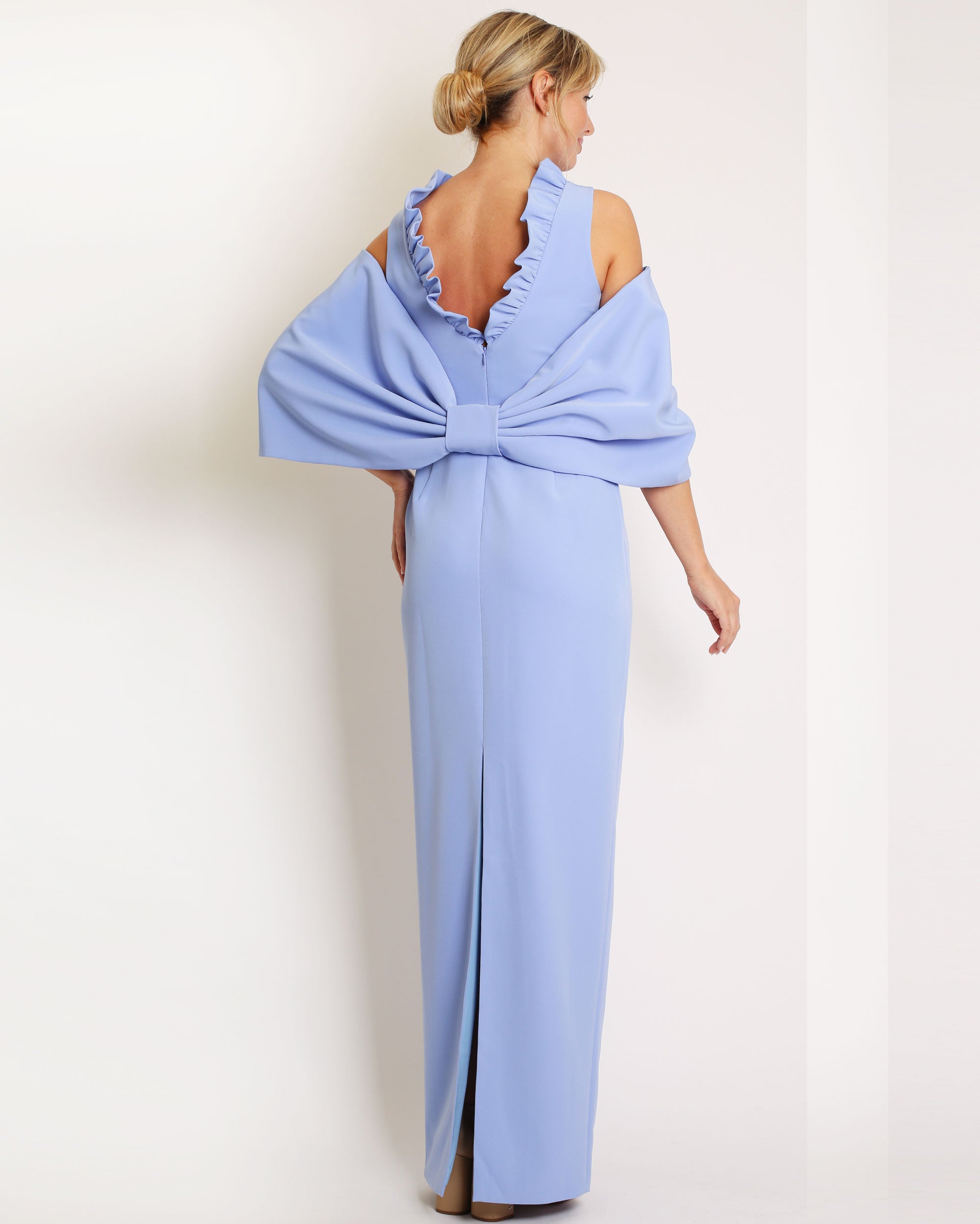 Bow Wrap in Crepe