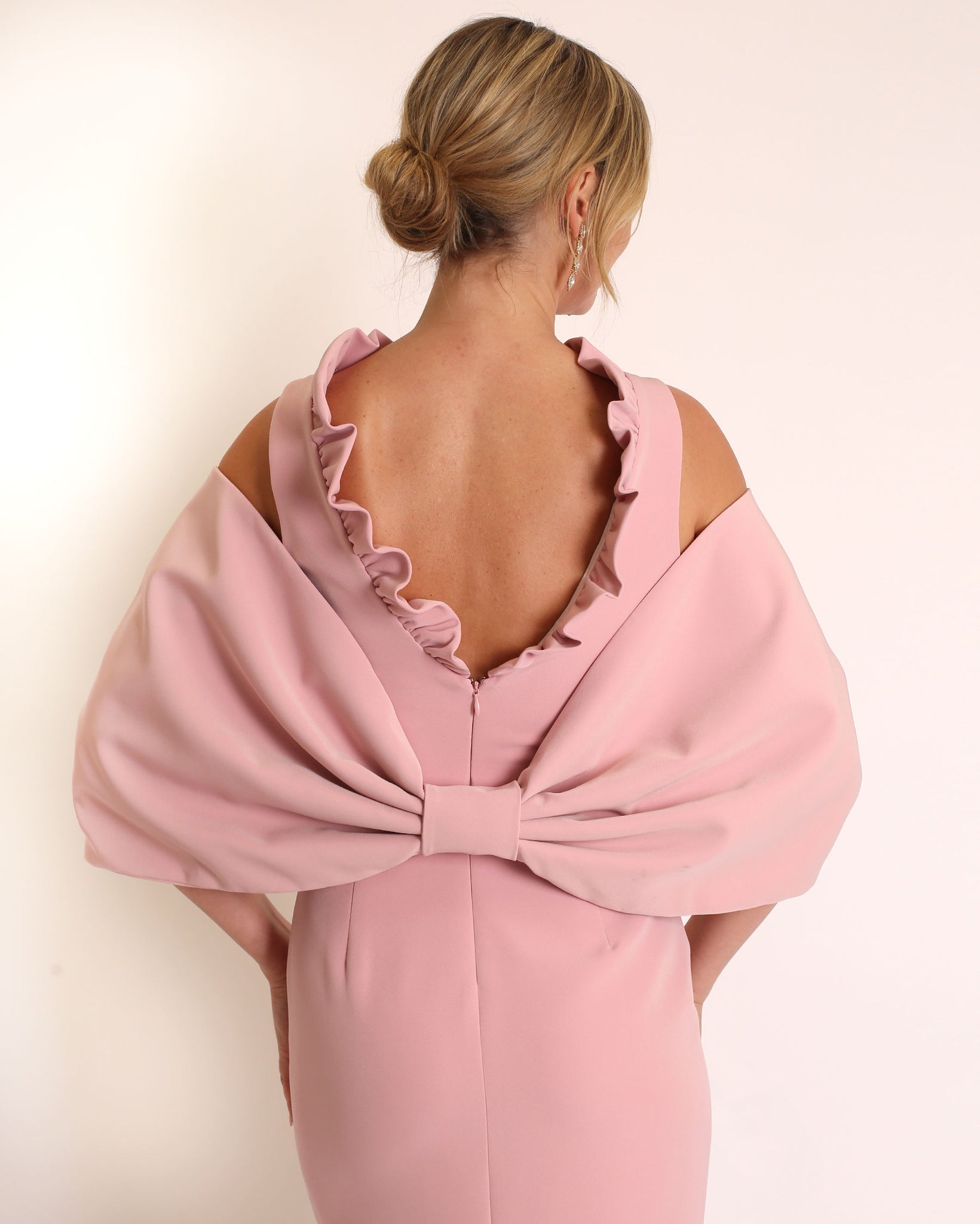Bow Wrap in Crepe
