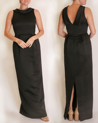 The Amelia Gown in Matte Satin