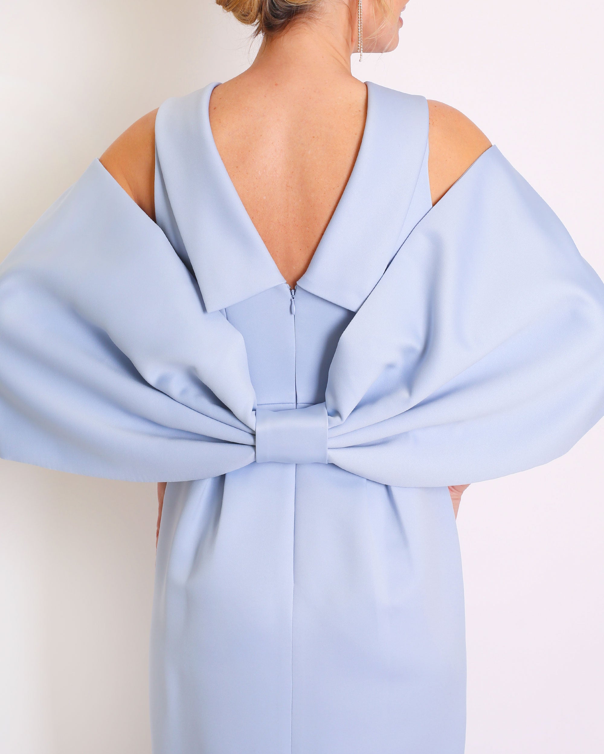 Bow Wrap in Satin