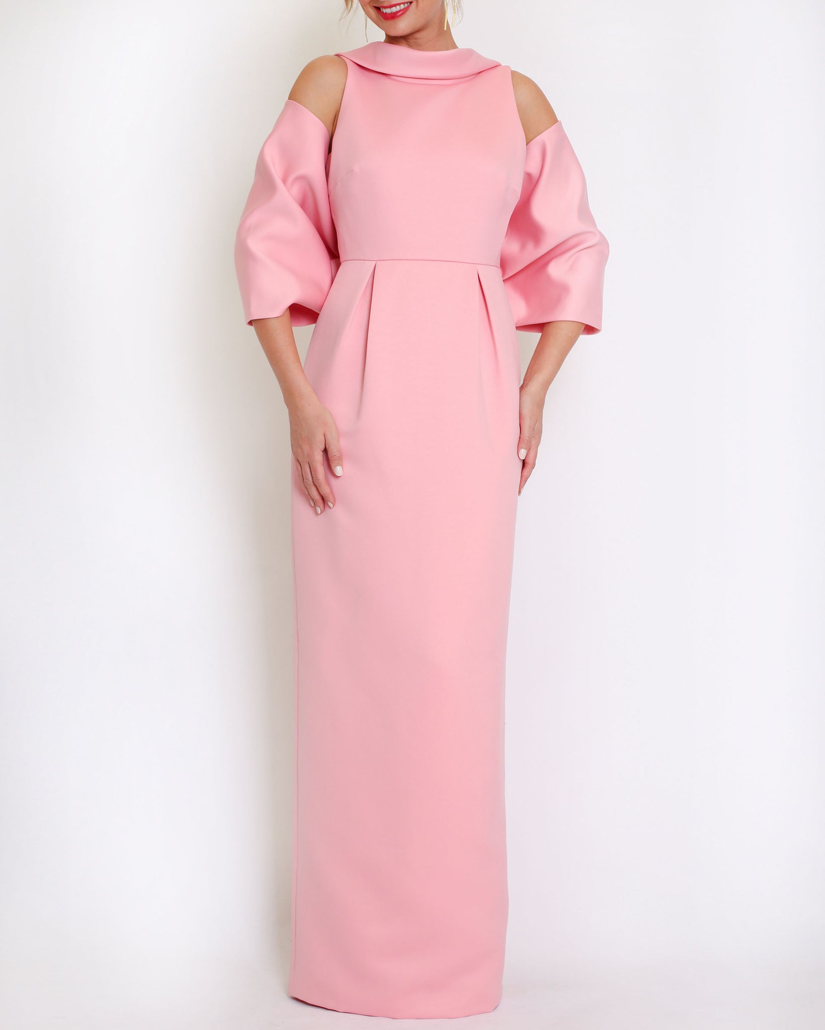 Bow Wrap in Satin To Match Amelia Gown / Black Matte Satin / L Bow Wrap in Satin To Match Amelia Gown / Black Matte Satin / L