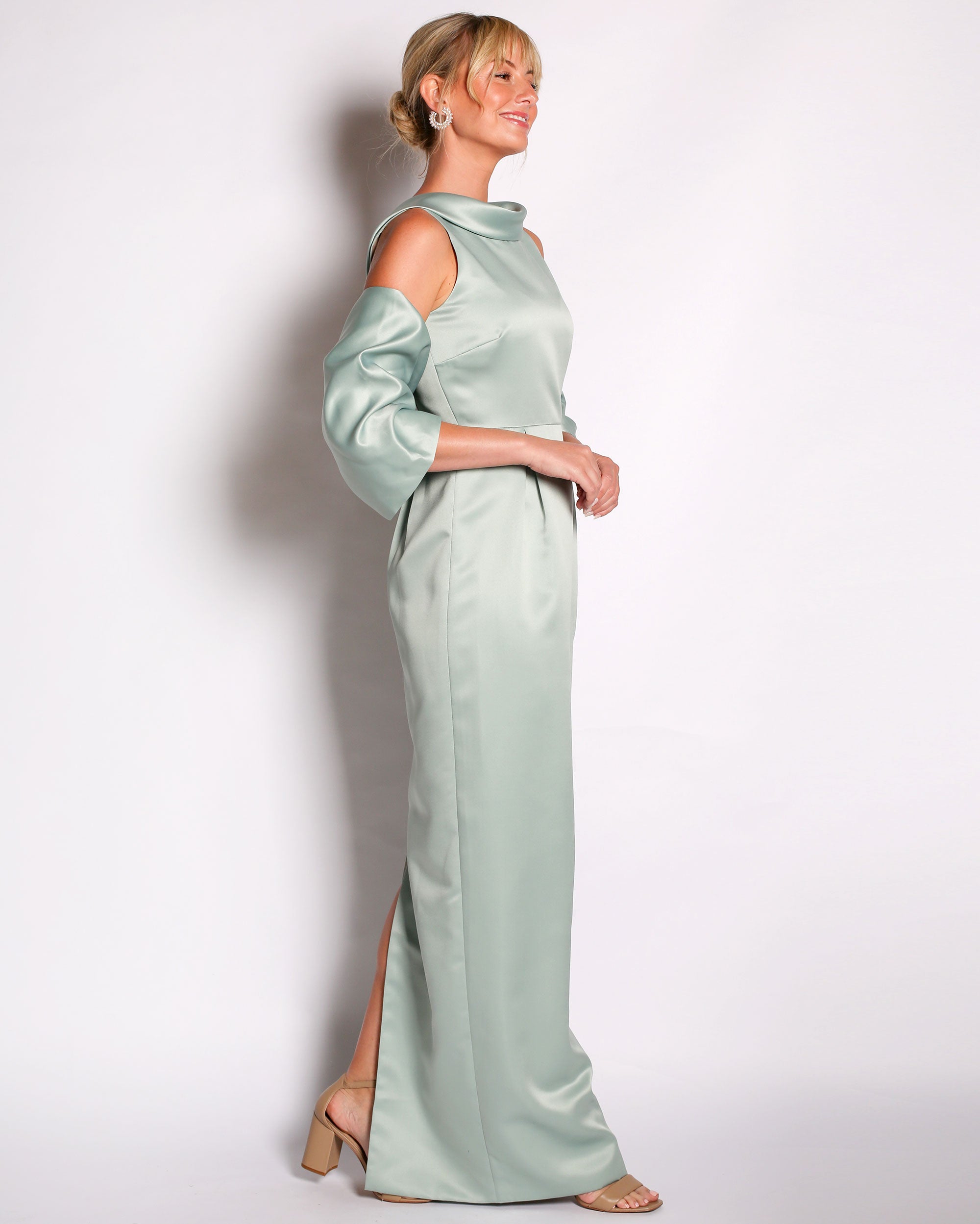 Bow Wrap in Satin