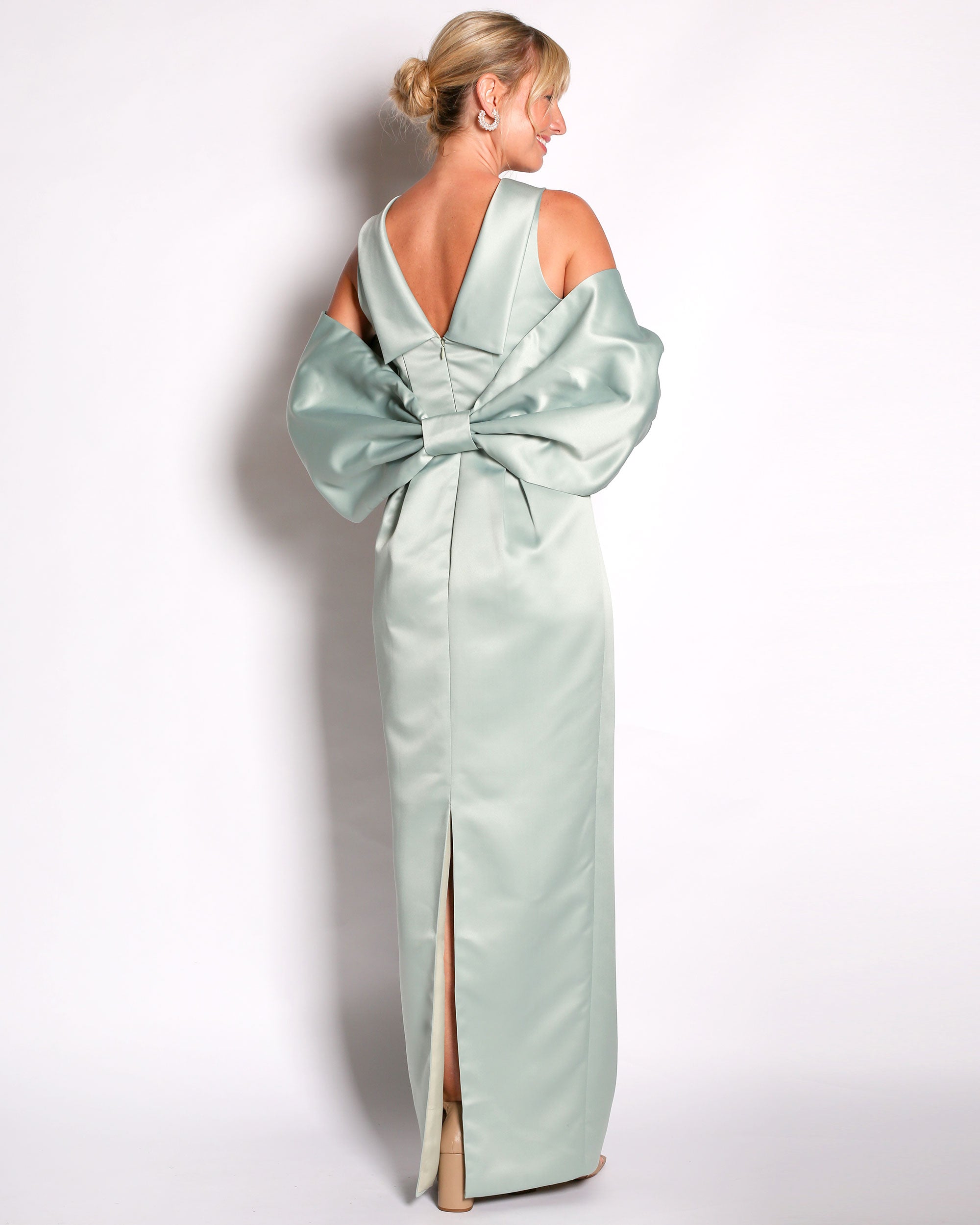 Bow Wrap in Satin