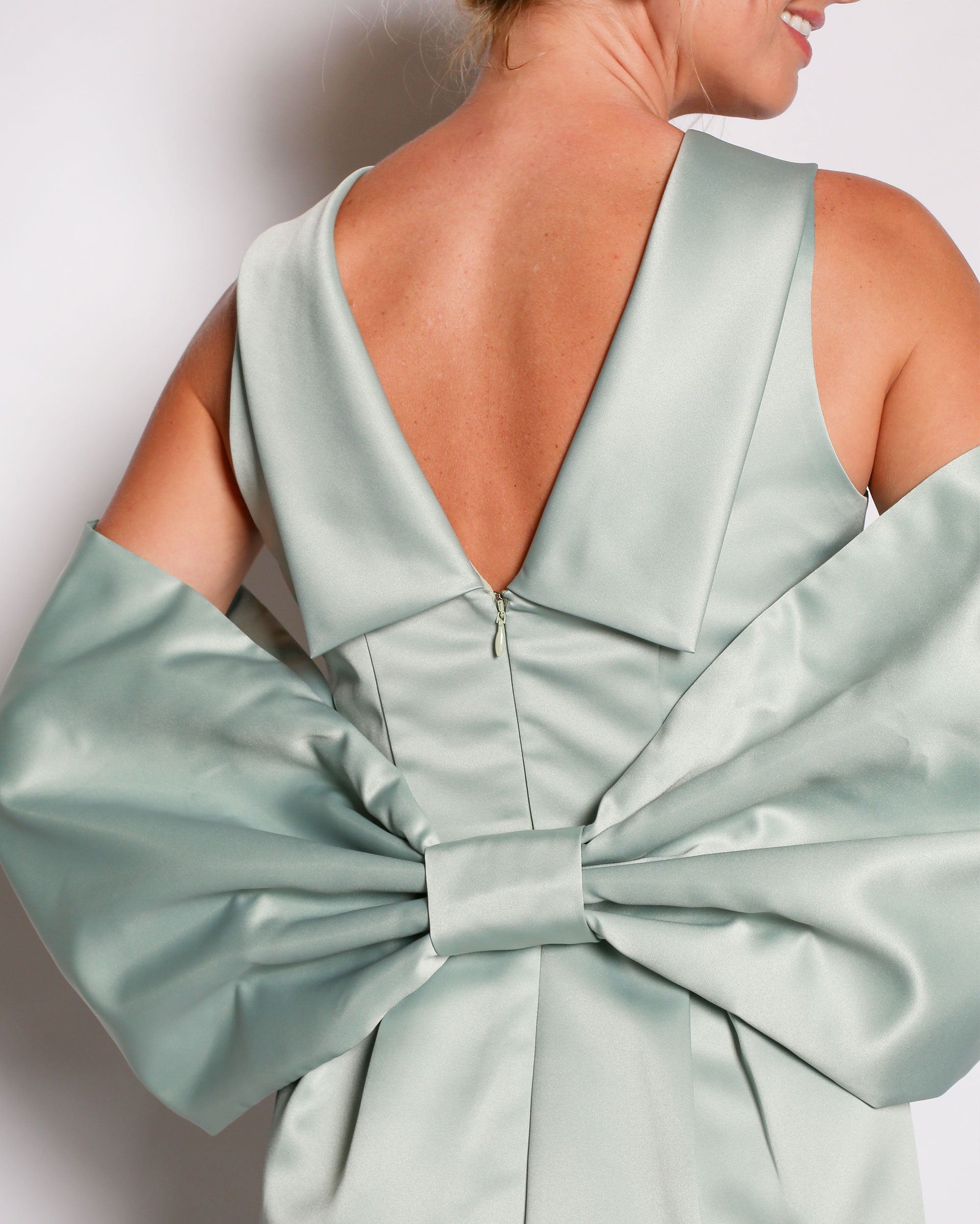 Bow Wrap in Satin