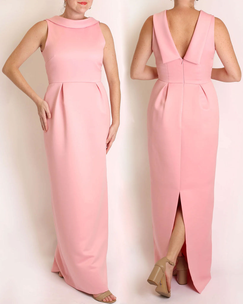 The Amelia Gown in Matte Satin