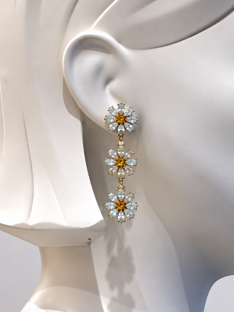 Flower Drop Earrings