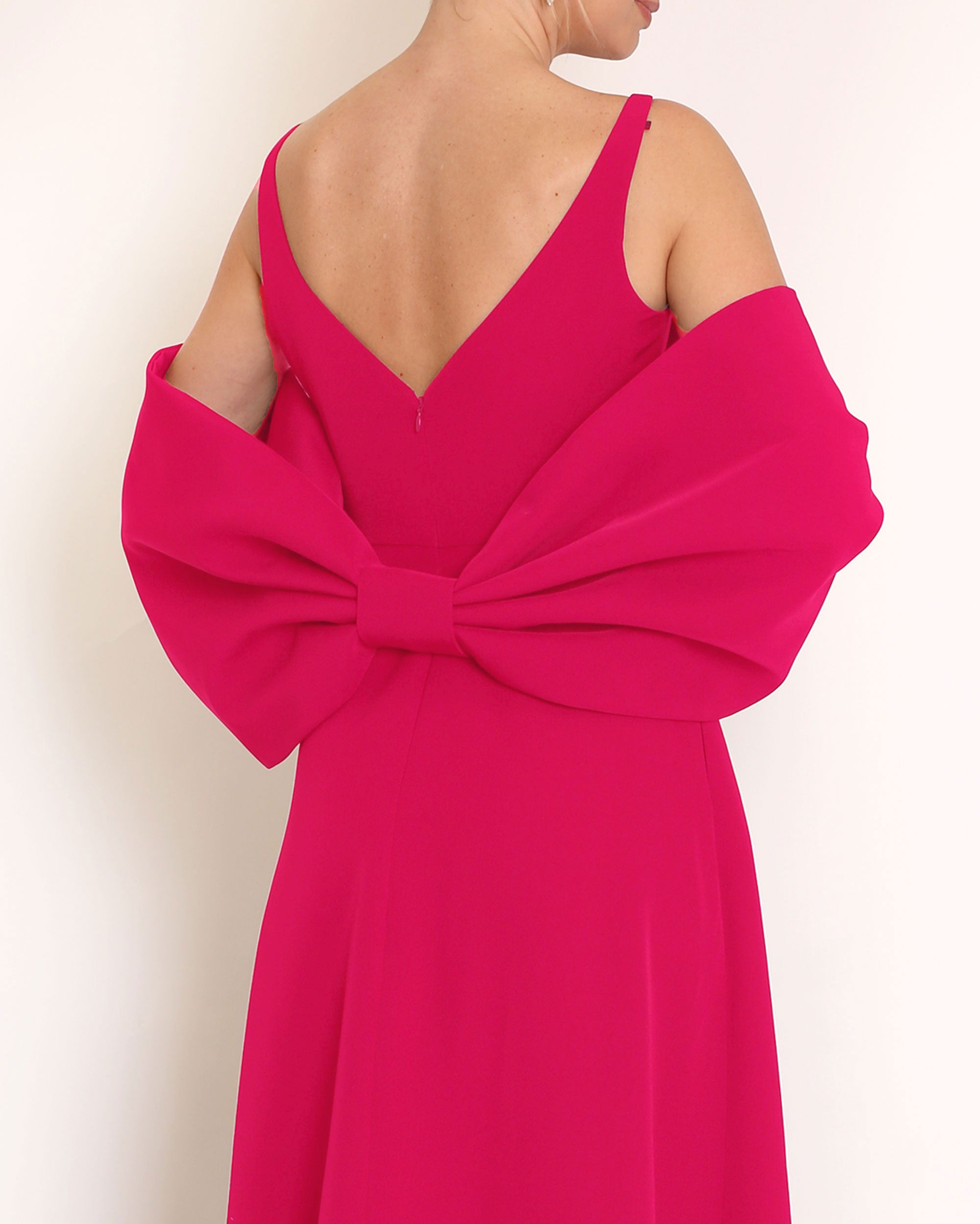 Bow Wrap in Crepe