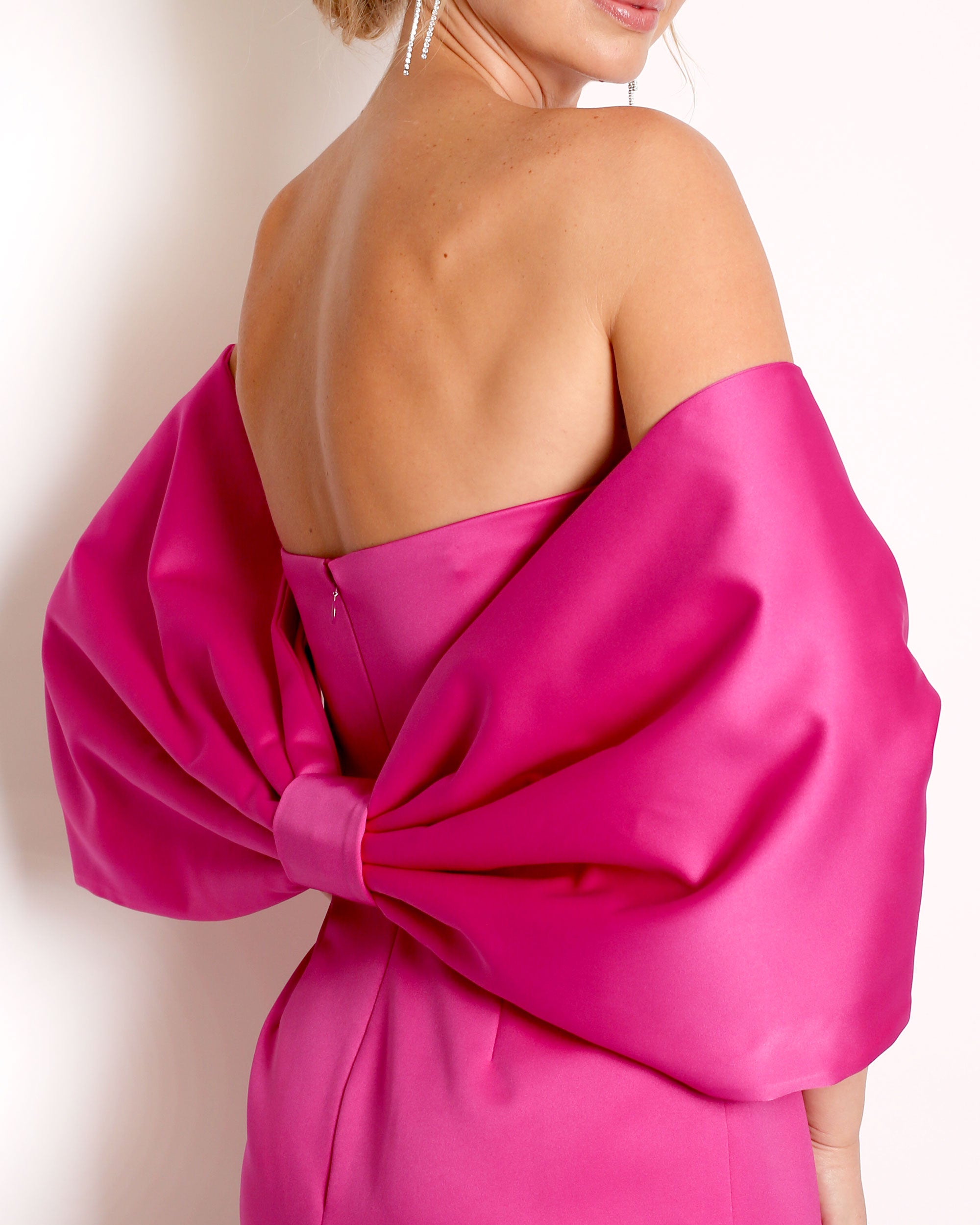 Bow Wrap in Satin