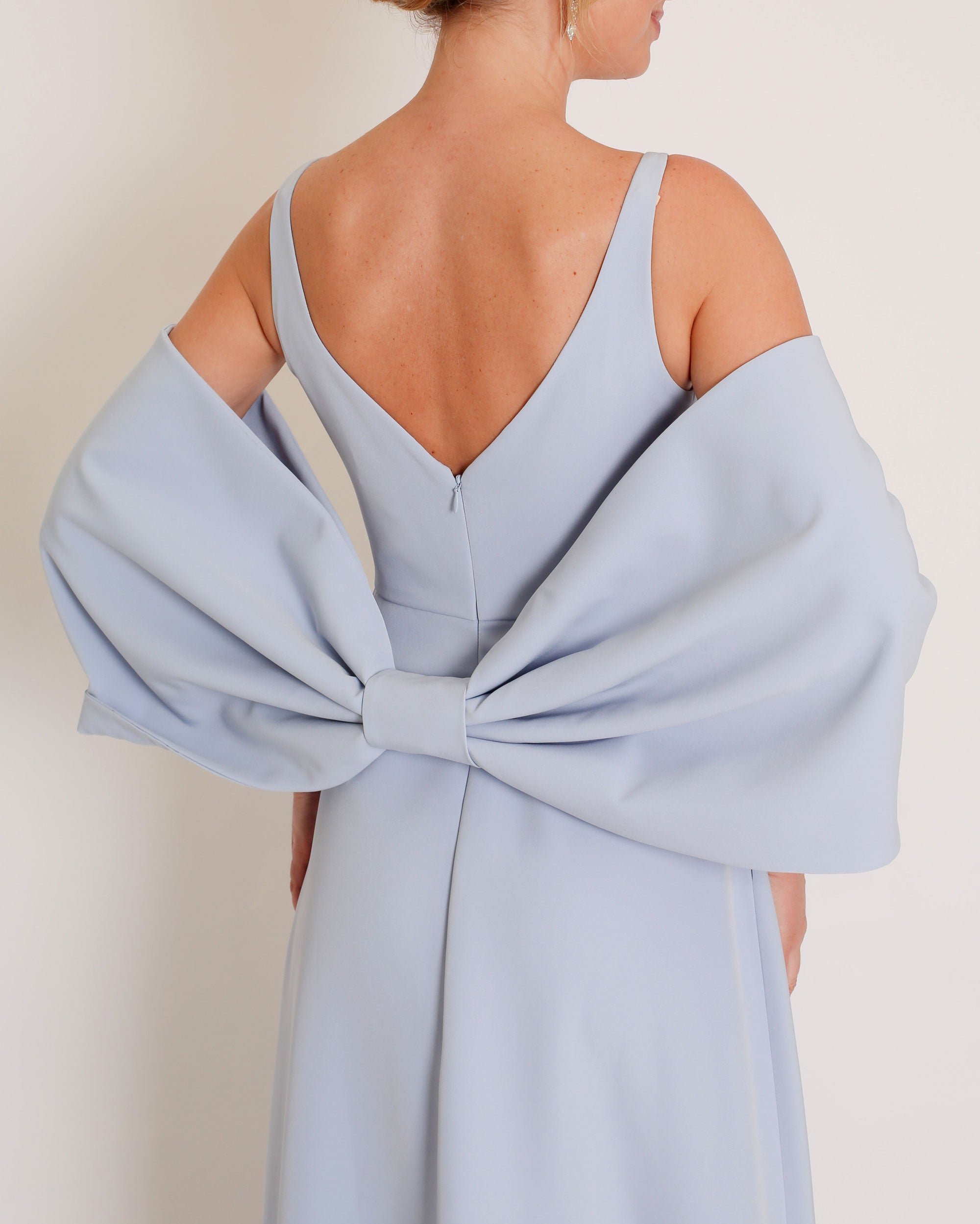Bow Wrap in Crepe