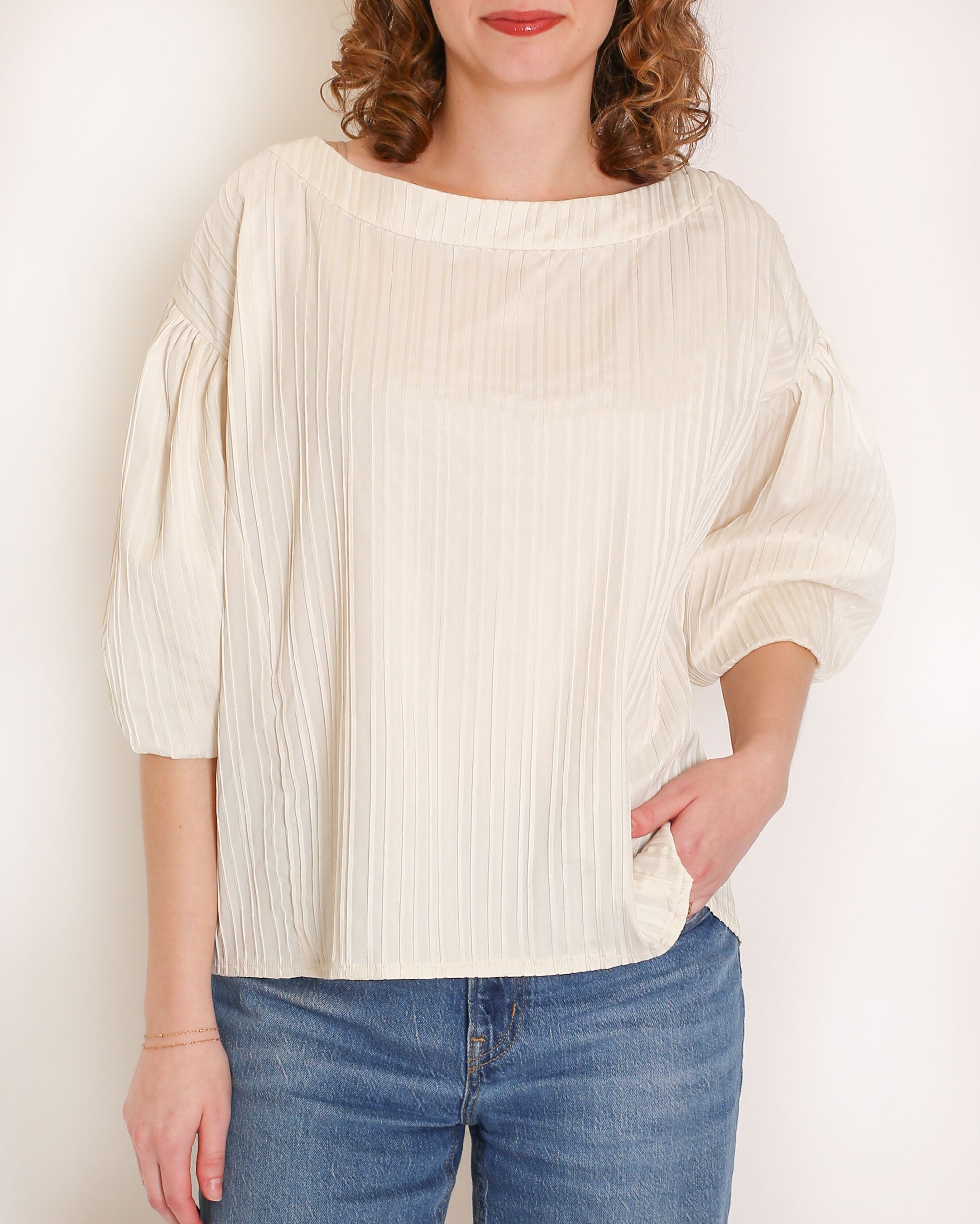 The Jewel Blouse in Jacquard