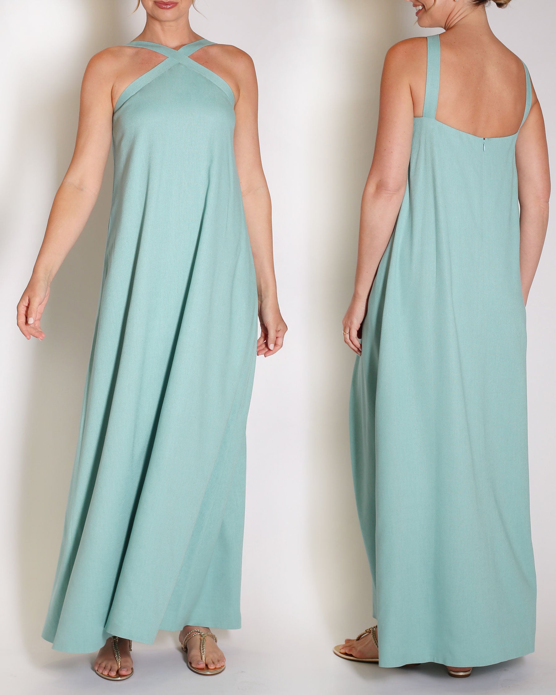 The Maddox Gown in Linen