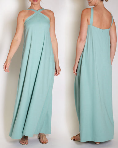 The Maddox Gown in Linen