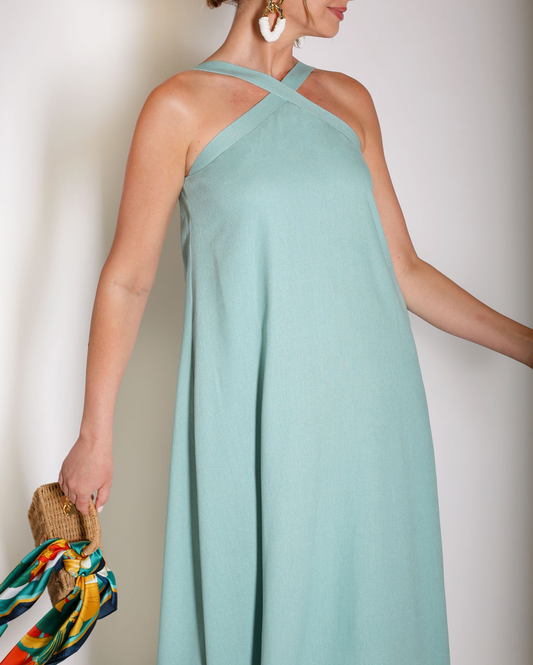 The Maddox Gown in Linen