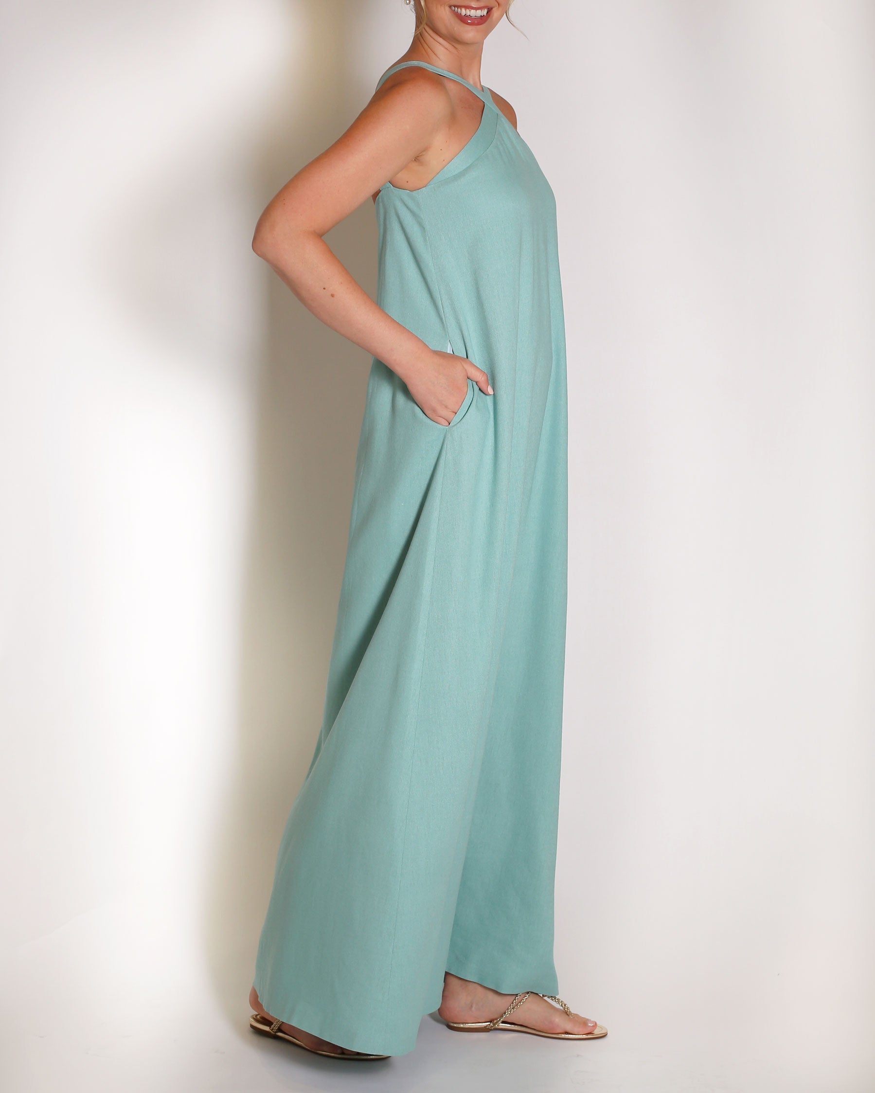 The Maddox Gown in Linen