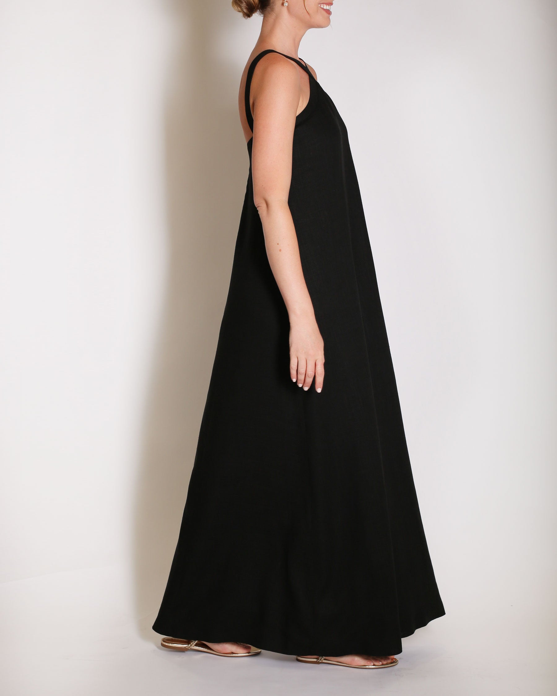 The Maddox Gown in Linen