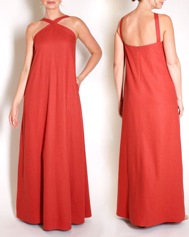 The Maddox Gown in Linen