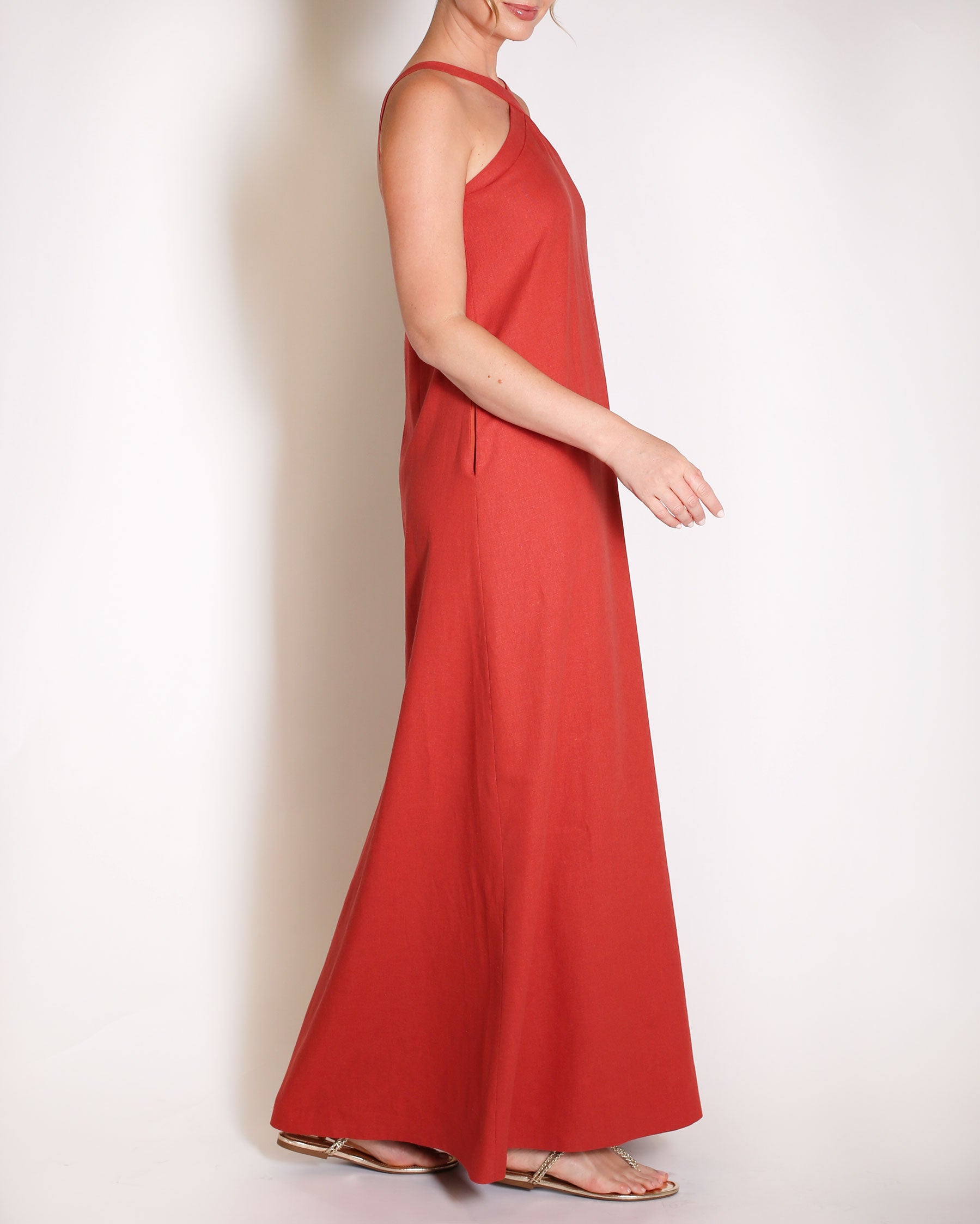 The Maddox Gown in Linen