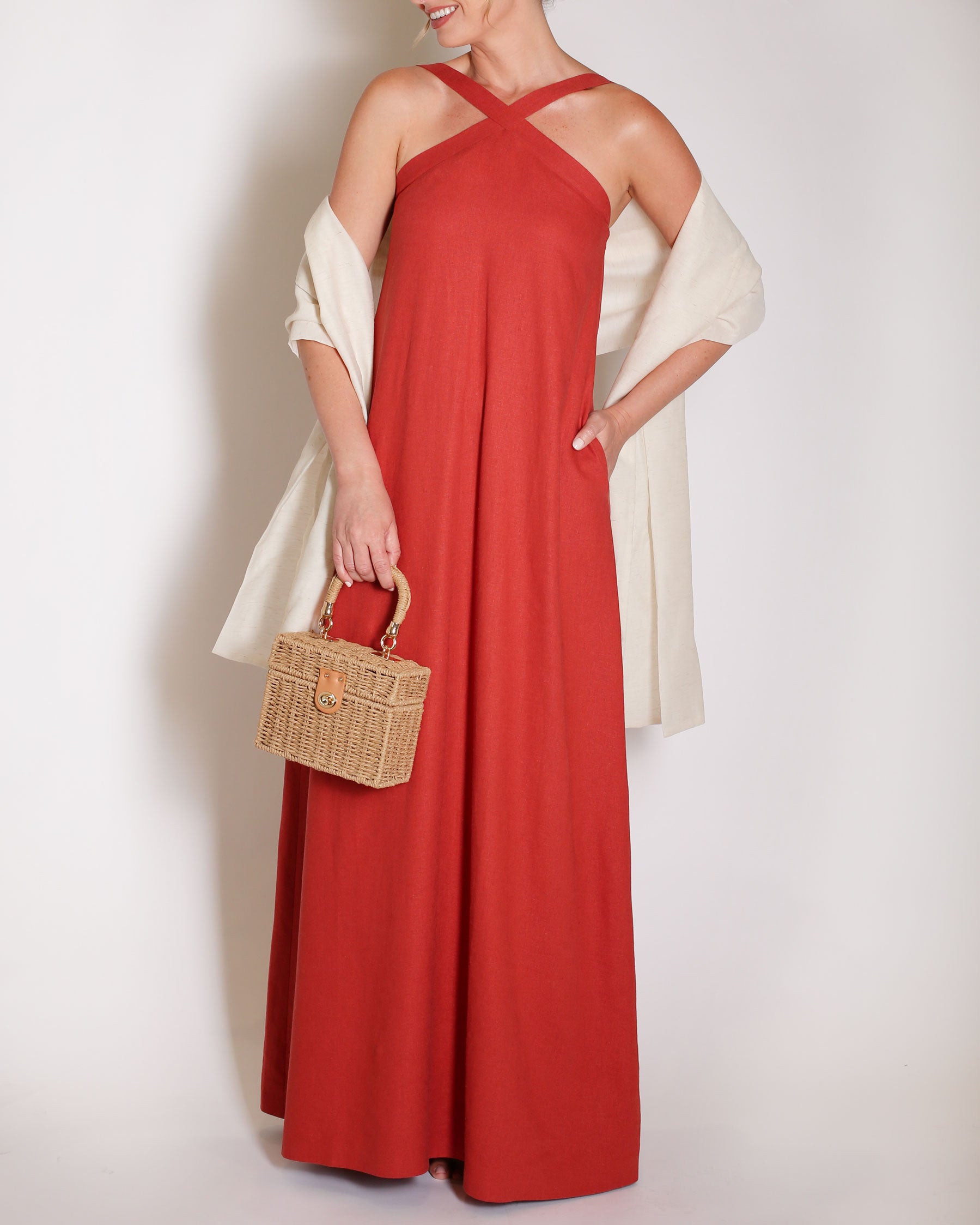 The Maddox Gown in Linen