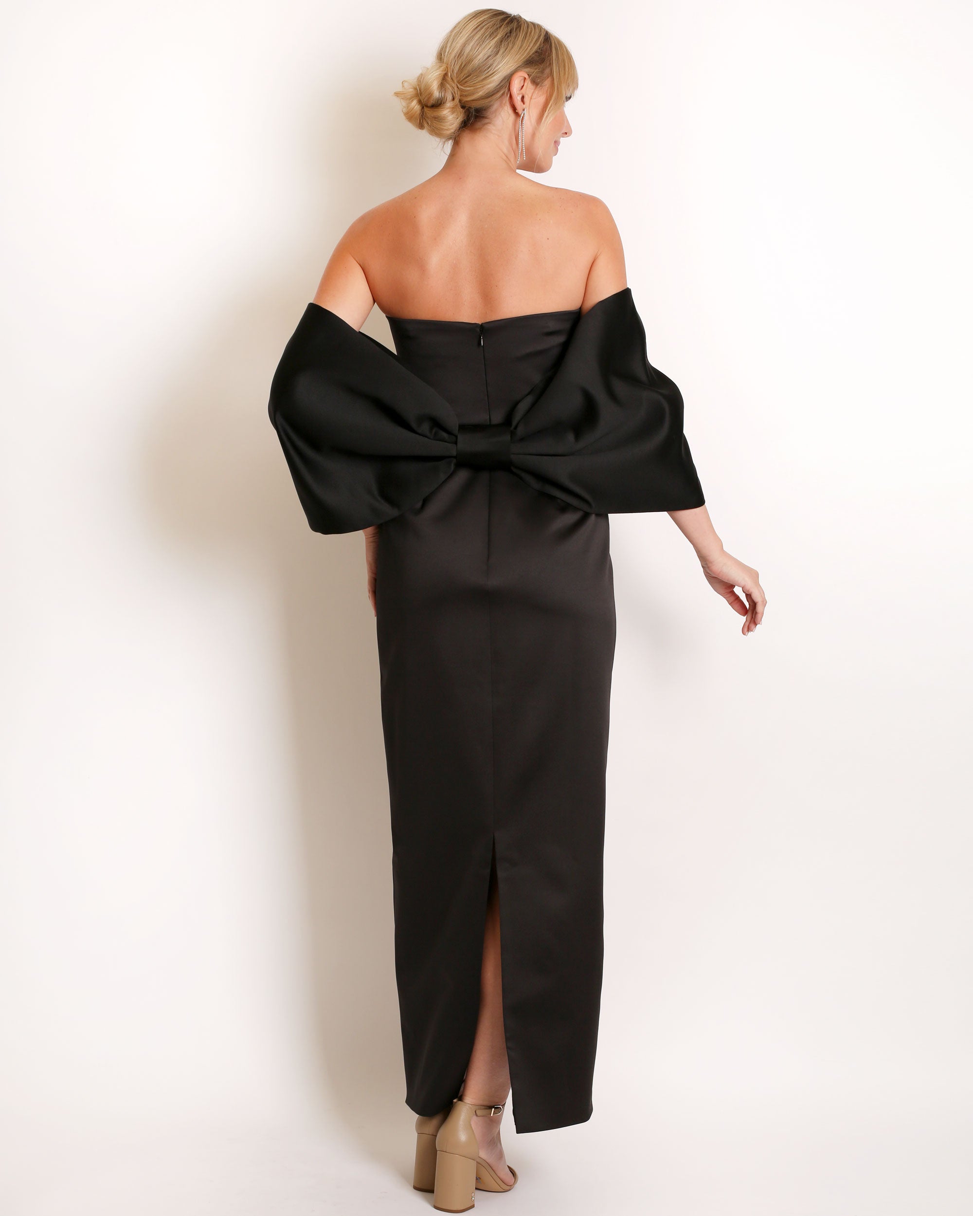 Bow Wrap in Satin