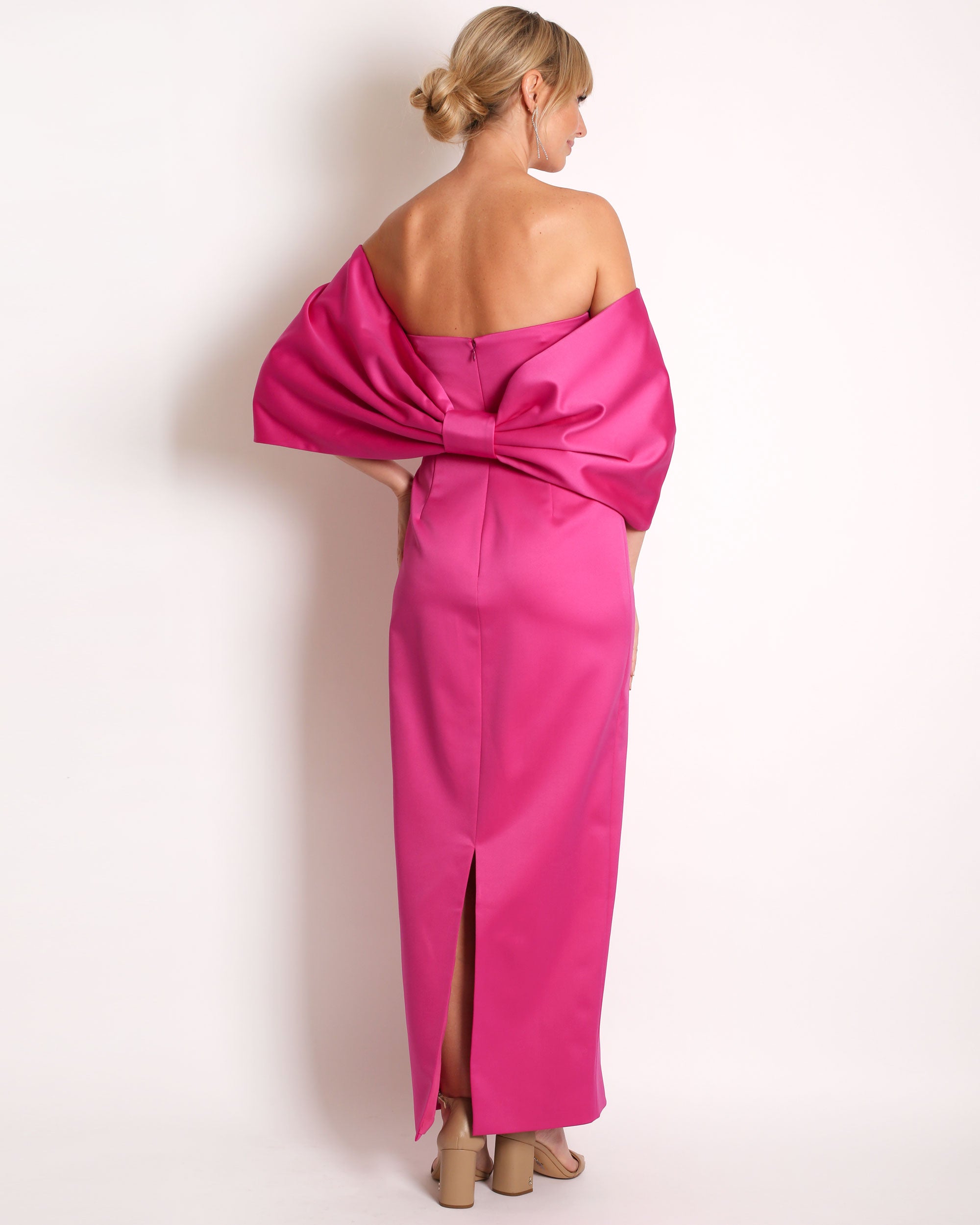 Bow Wrap in Satin
