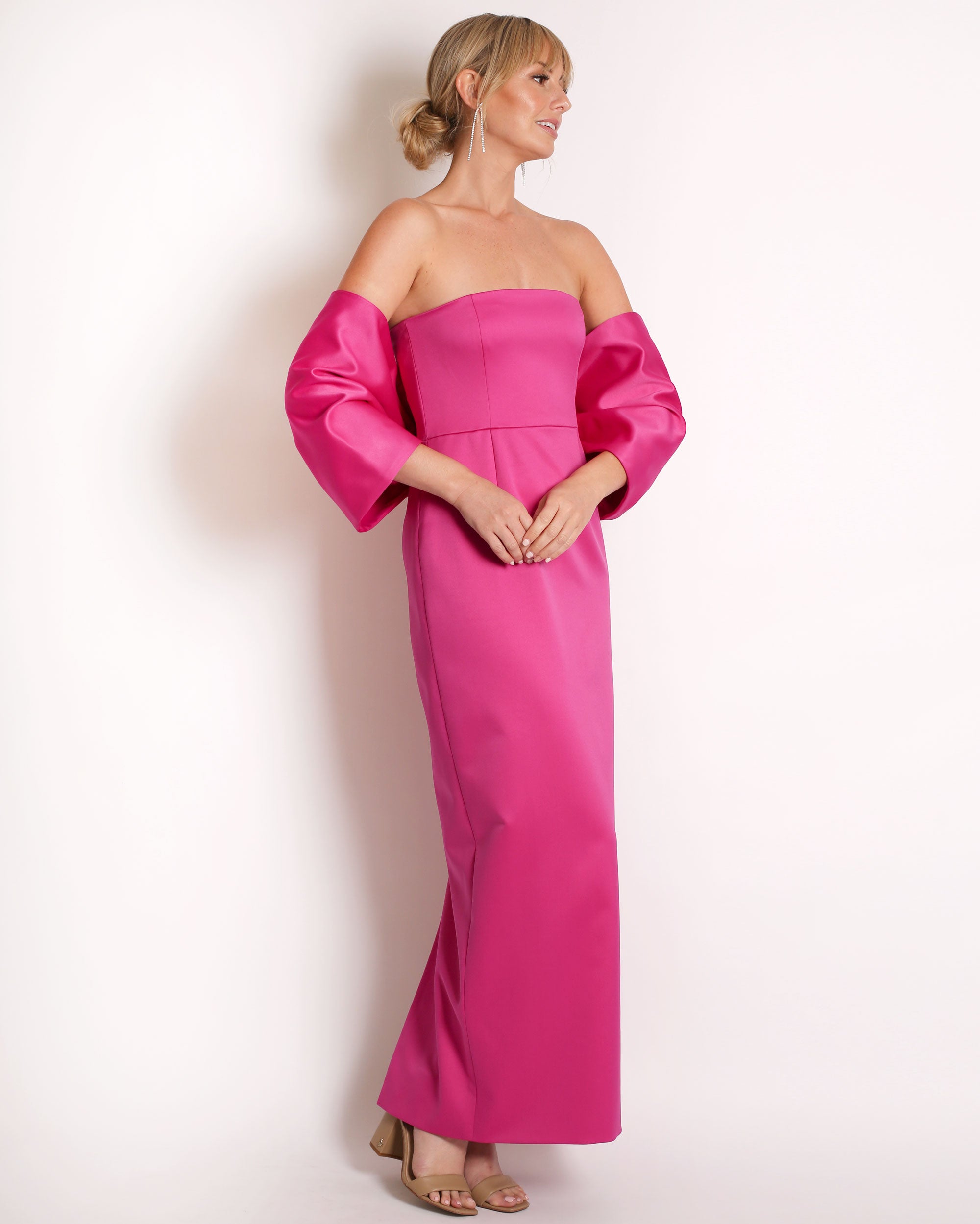 Bow Wrap in Satin