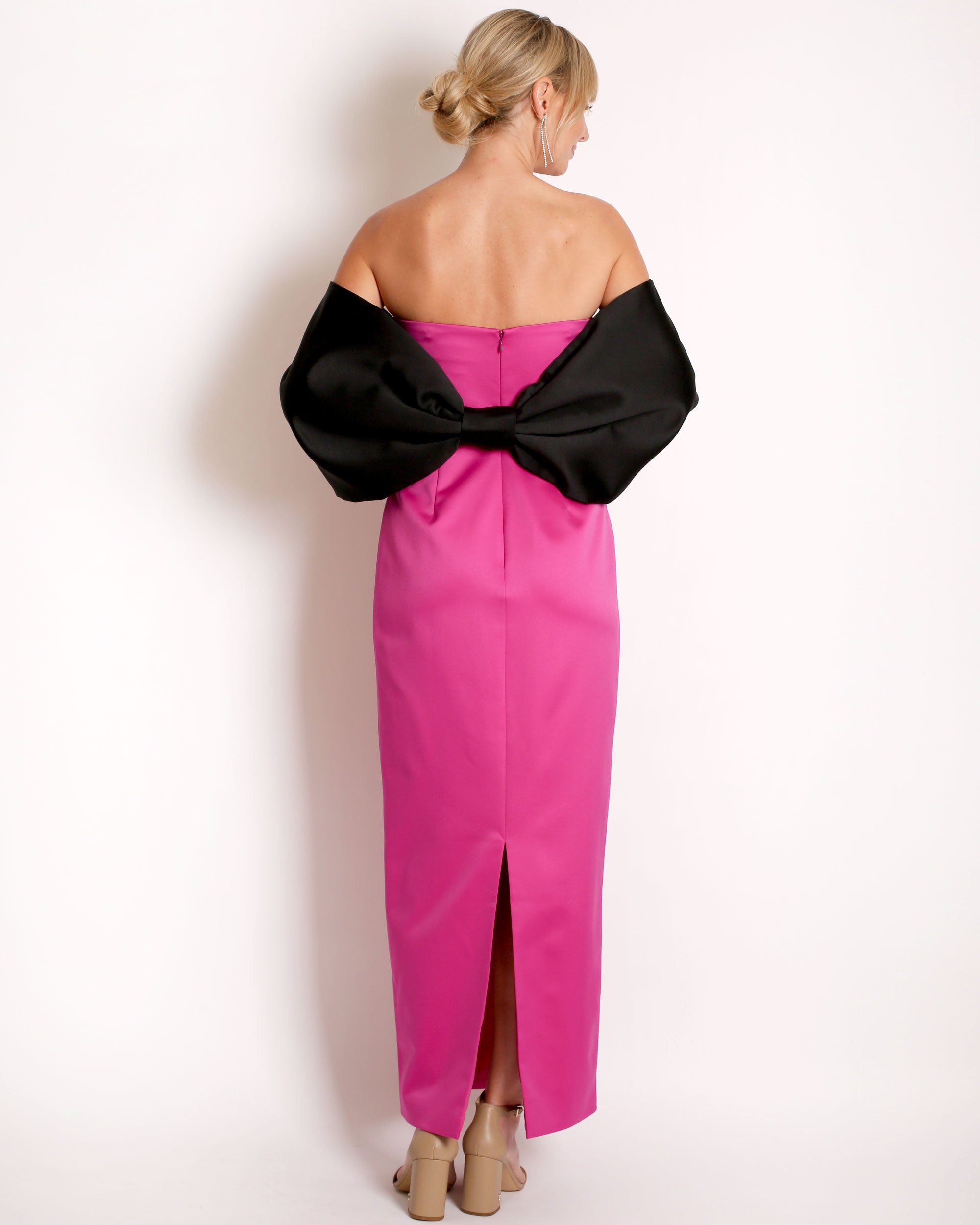 Bow Wrap in Satin